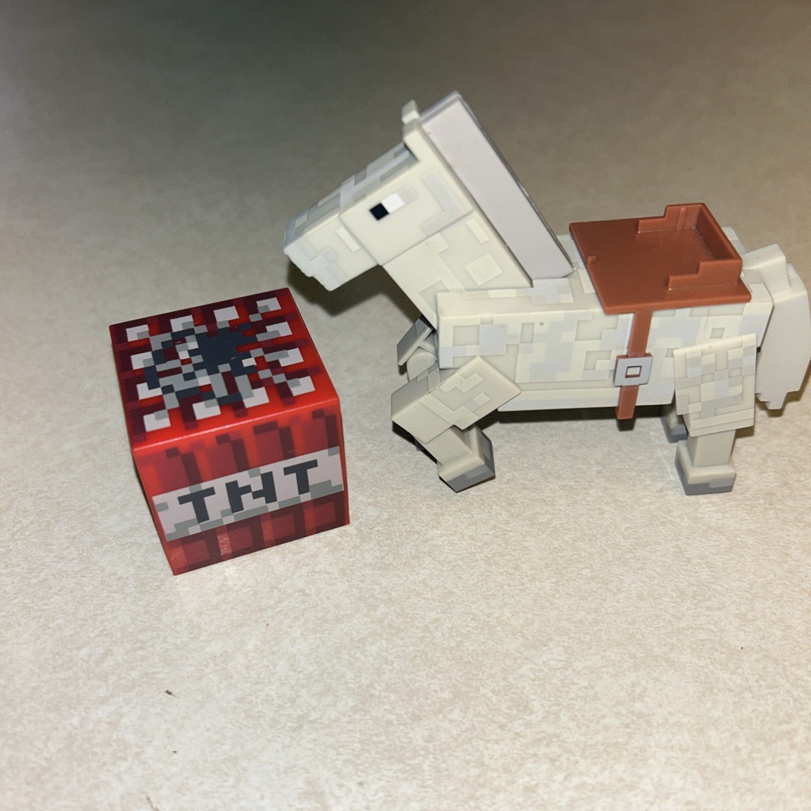 Minecraft Overworld White Gray Horse Series 2 Action Figure