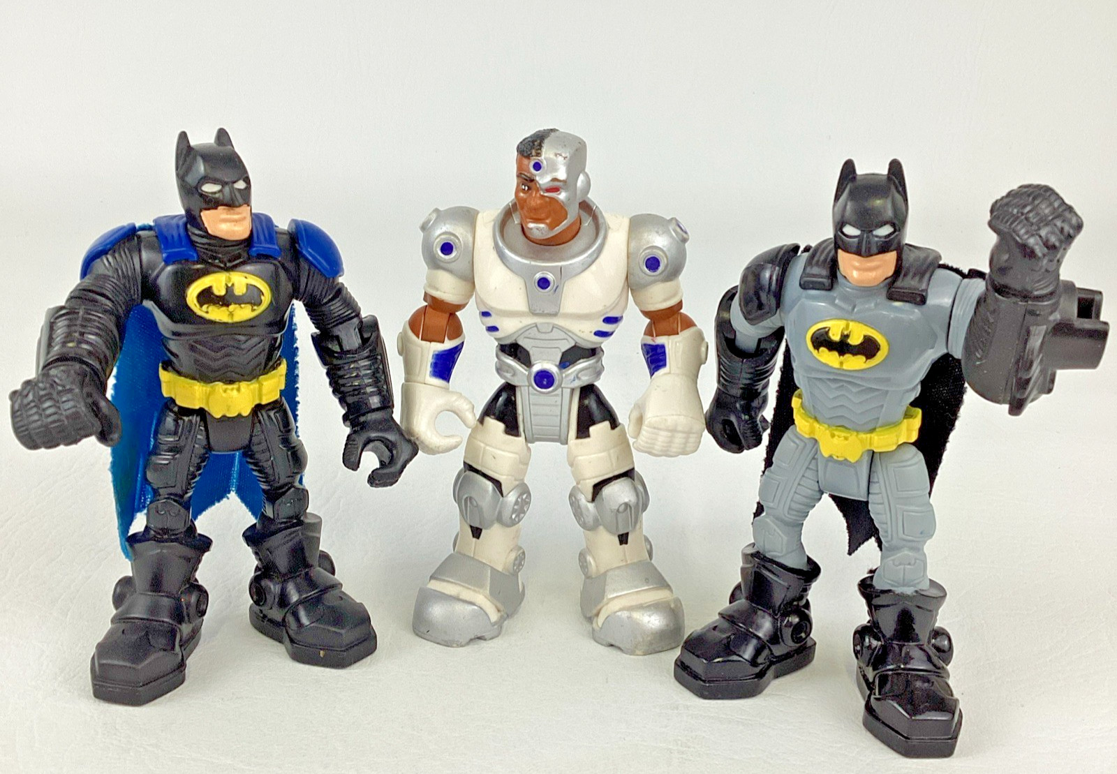 DC Comics Super Friends Hero World Action Figure Lot Batman Cyborg Mattel