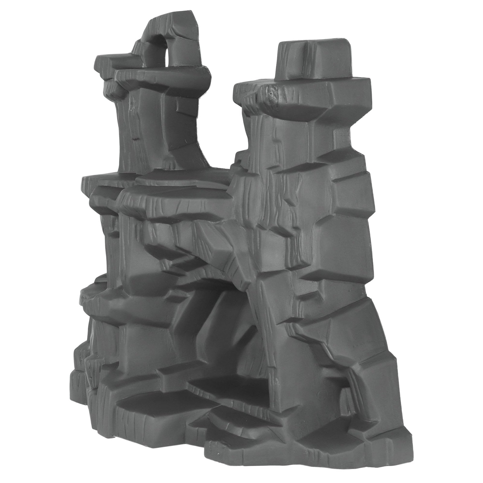 TimMee Battle Mountain Scenery – Dark Gray Figure Display & Play Terrain US Made