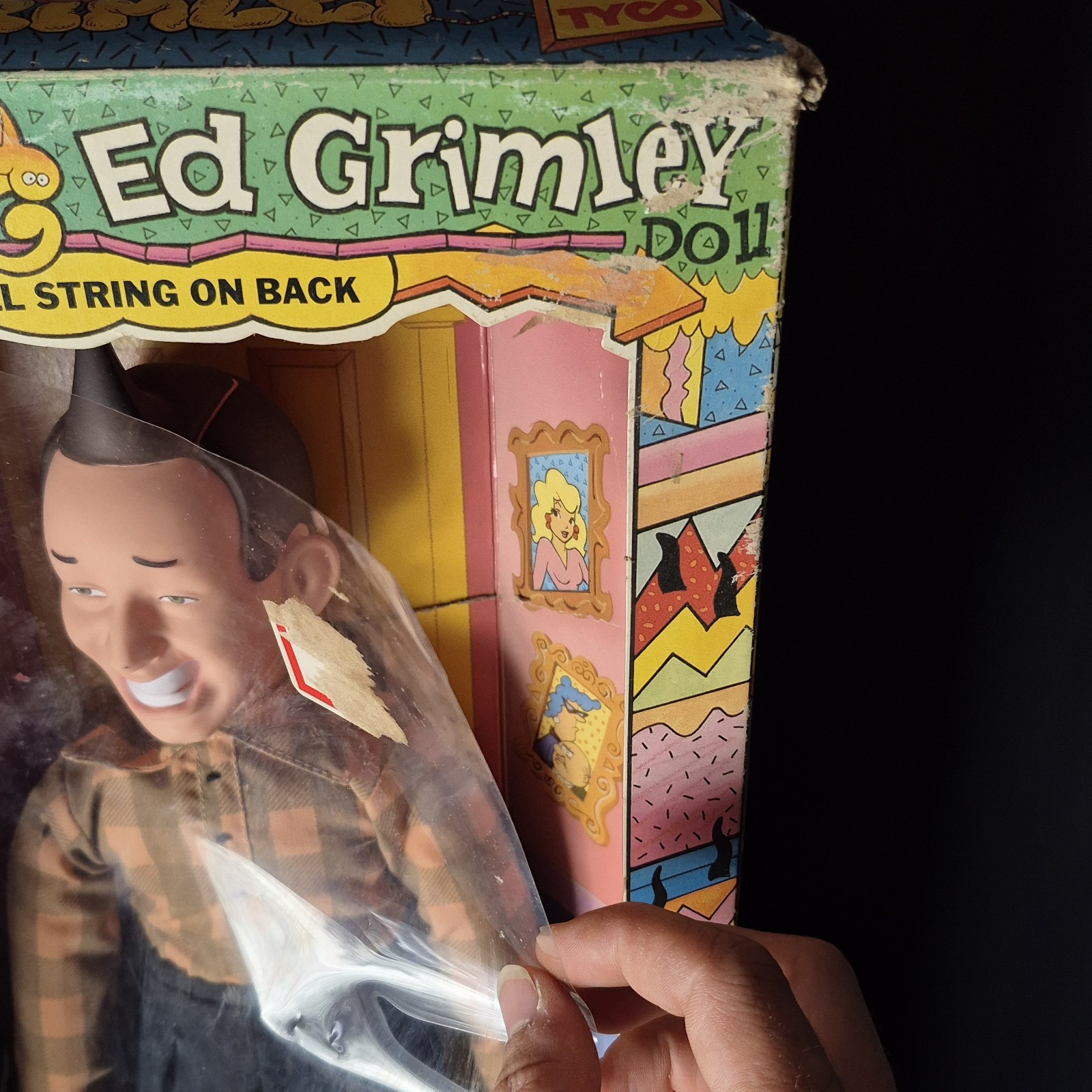 Talking Ed Grimley 18&Prime; Figure Tyco Working NOS 1989