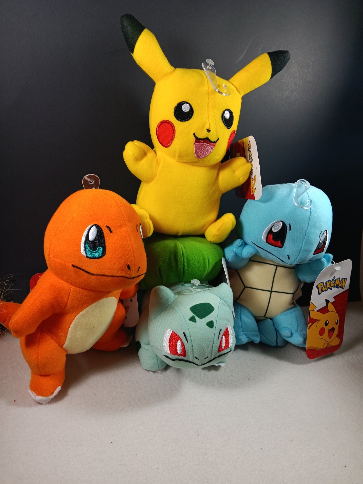 Pokemon Starter Kit 3 Pikachu Bulbasaur Squirtle Plush doll 6&Prime; Stuff Animal New