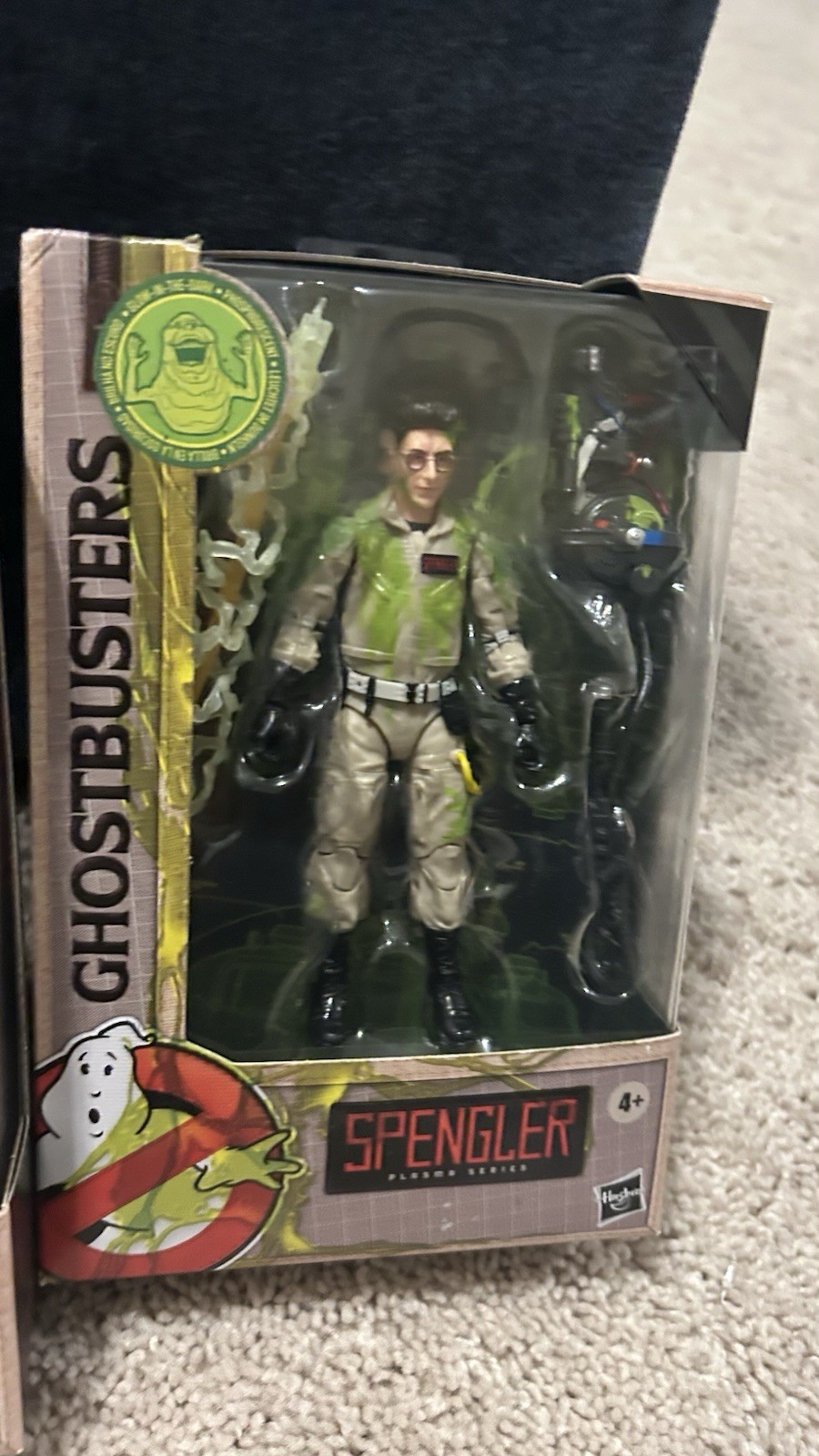 Hasbro Plasma Series Ghostbusters Egon Spengler Action Figure Boxed w/ Backpack