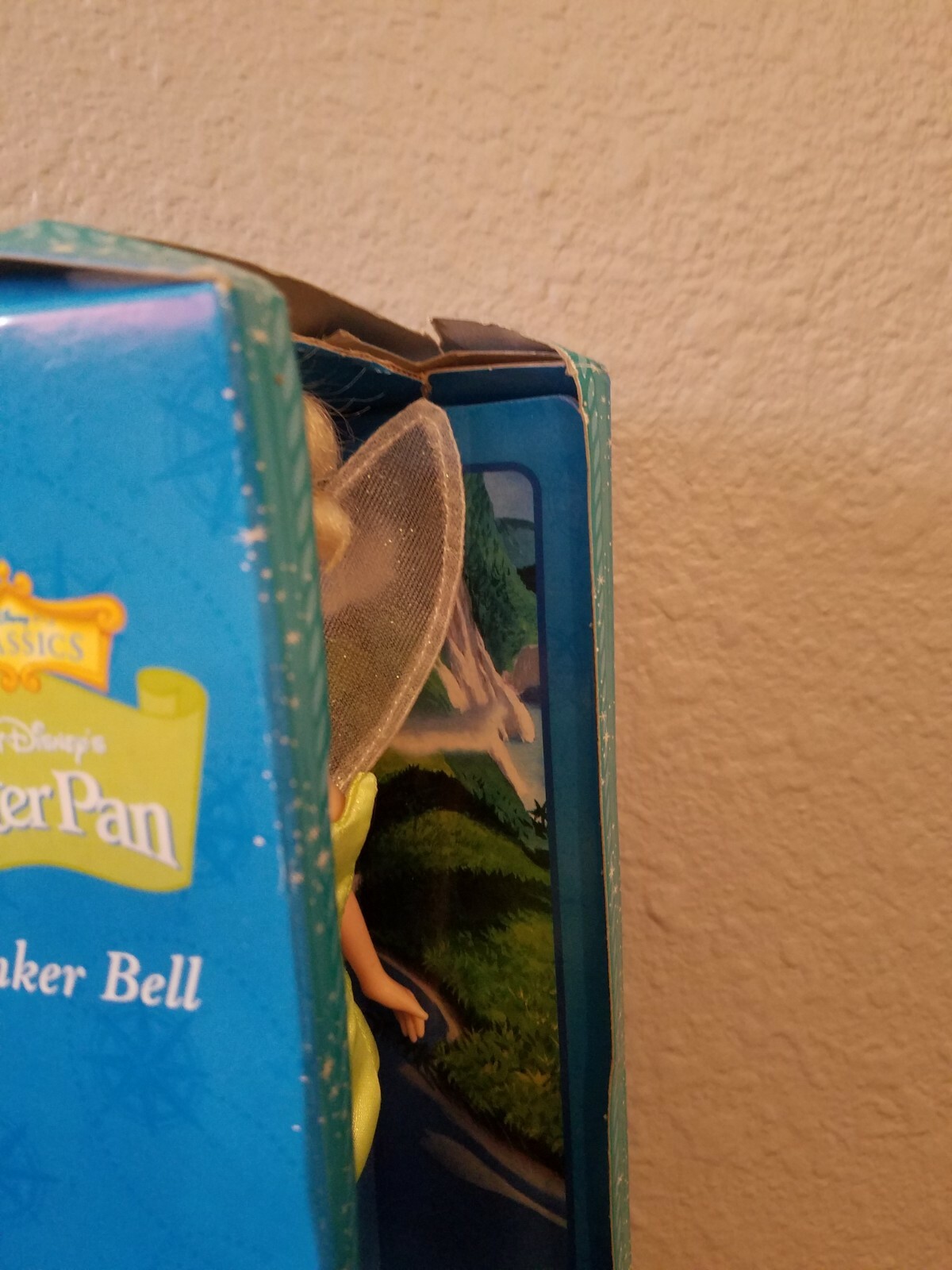 Applause Disney Classic Tinker Bell Doll in Box Peter Pan Story