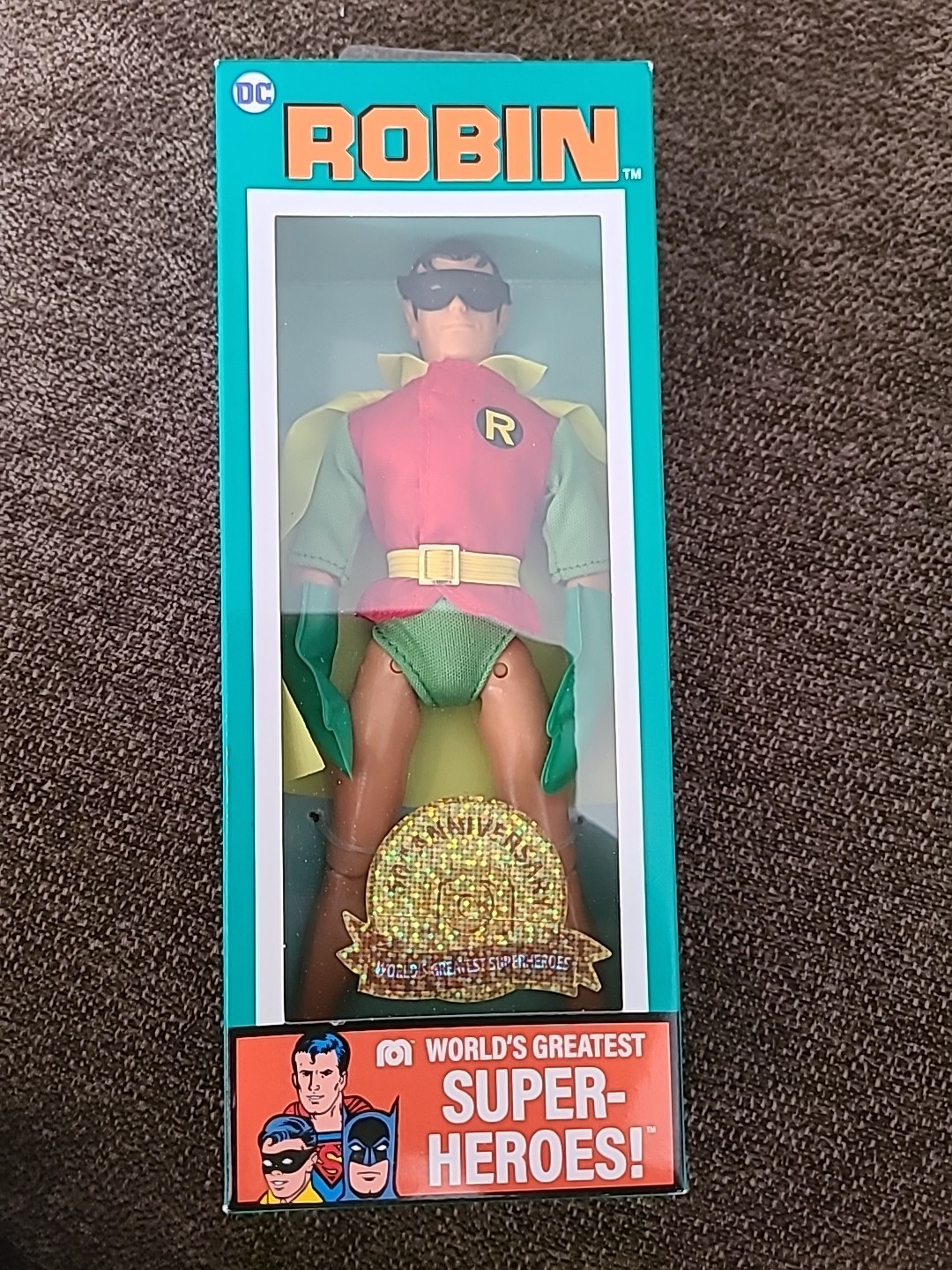 Mego World&rsquo;s Greatest Super Heroes 50th Anniversary Robin 8 in Action Figure…
