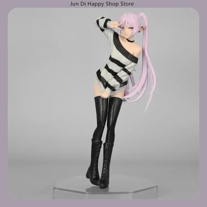 18.5cm Anime Collectible Figure – Frieren Beyond Journey&rsquo;S End Casual Striped