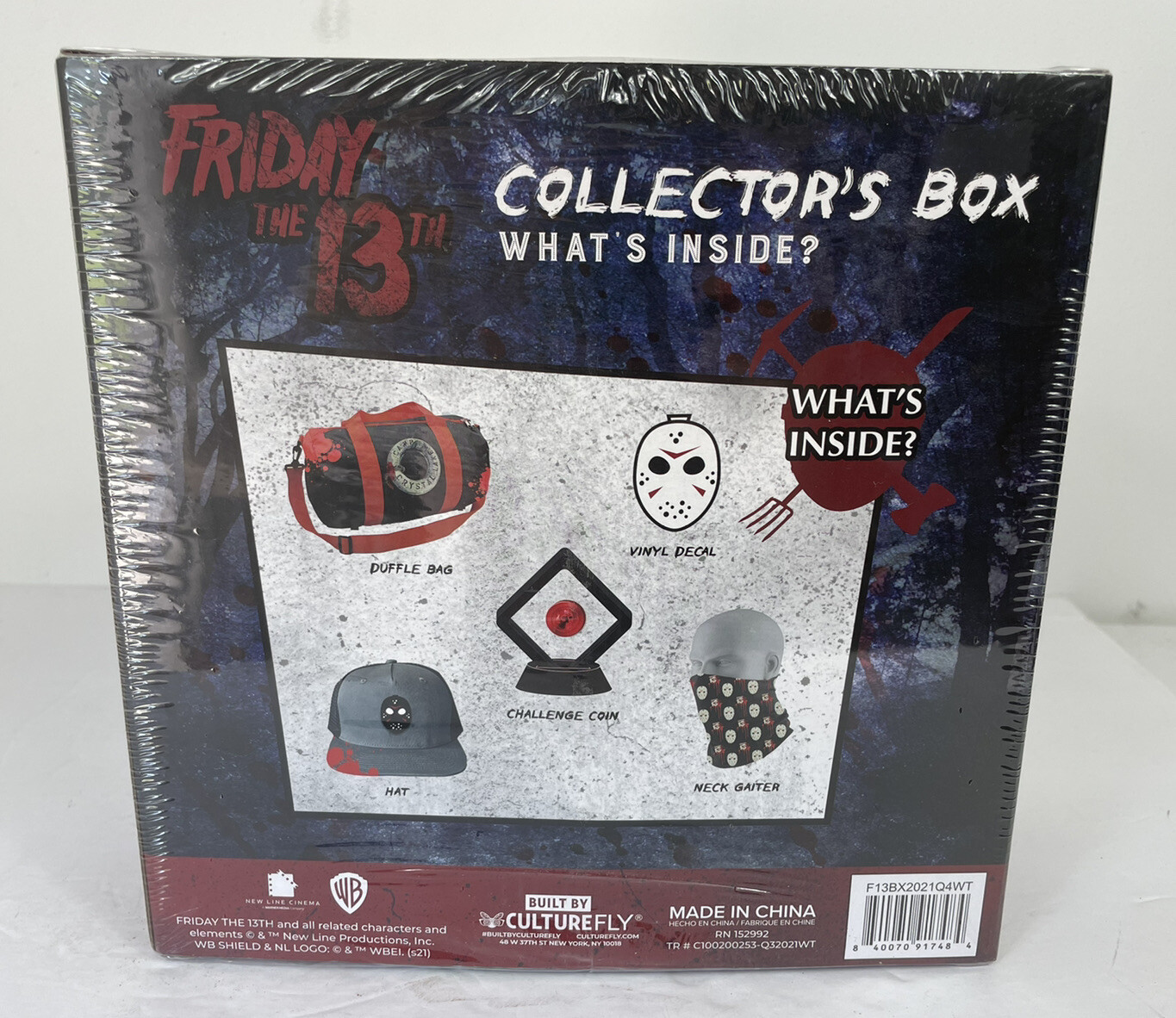 Friday the 13th Collectors Box (new) Culture Fly New Line Cinema WB Shield 17+