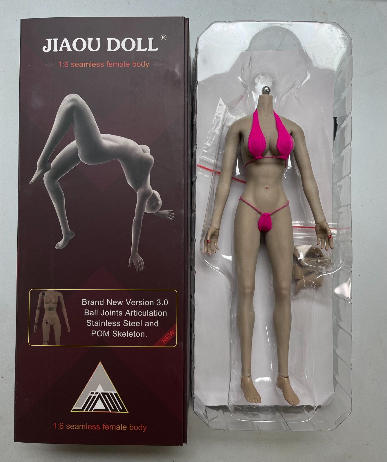 jiaou doll 1/6 scale female Large Bust 12&Prime; figure SUNTAN color Phicen Hot Toys