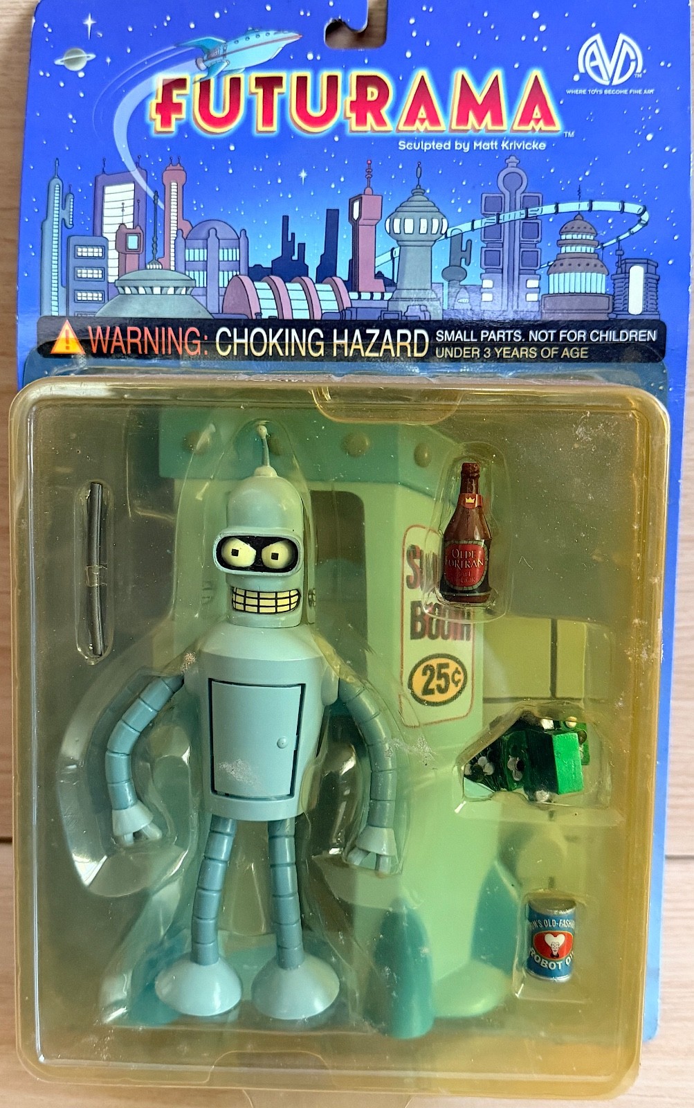 Vintage Futurama Moore Action Collectables Futurama Bender Brand New Sealed 2000