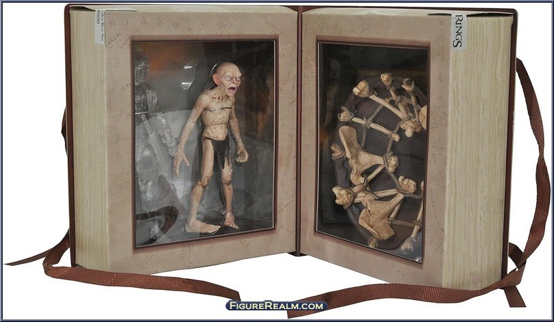 Diamond Select Lord of the Rings Frodo Gollum Red Book Of The Westmarch Set