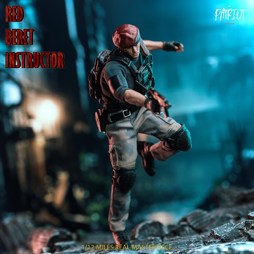 The Patriot Studio 1/12 Red Beret Instructor Jack Krauser Male Action Figure Toy