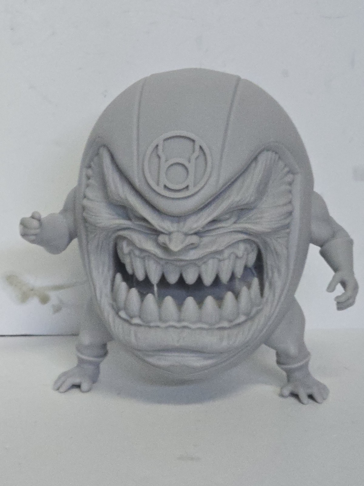 3d Print RED LIGHT VILLIAN ZILLIUS ZOX HEAD 7&Prime; Select DC Multiverse SCALE
