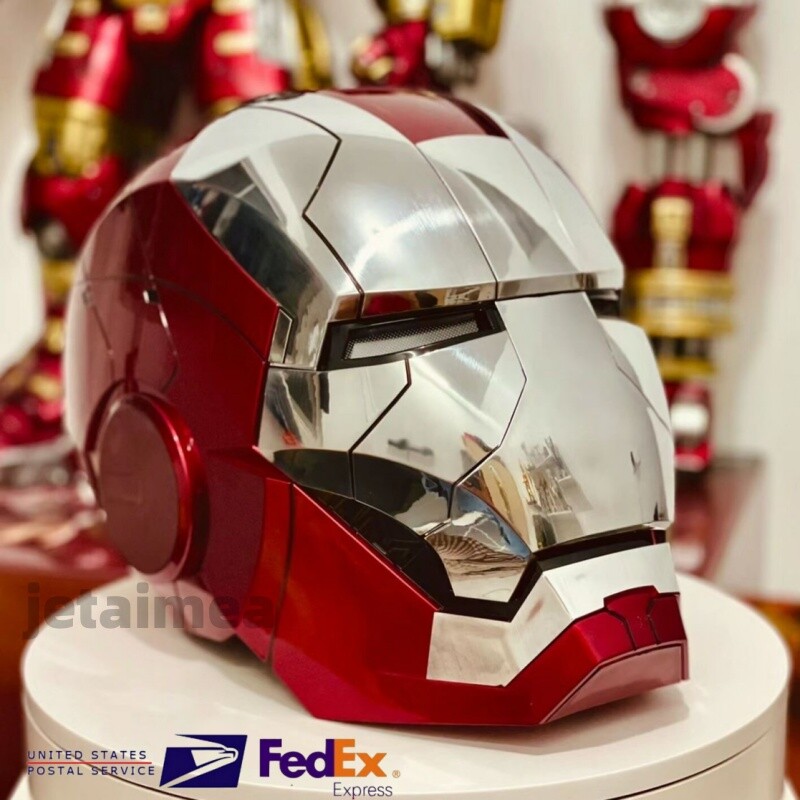 AUTOKING Iron Man MK5 Helmet 1:1 Voice-controlled Wearable Cosplay Prop US Stock