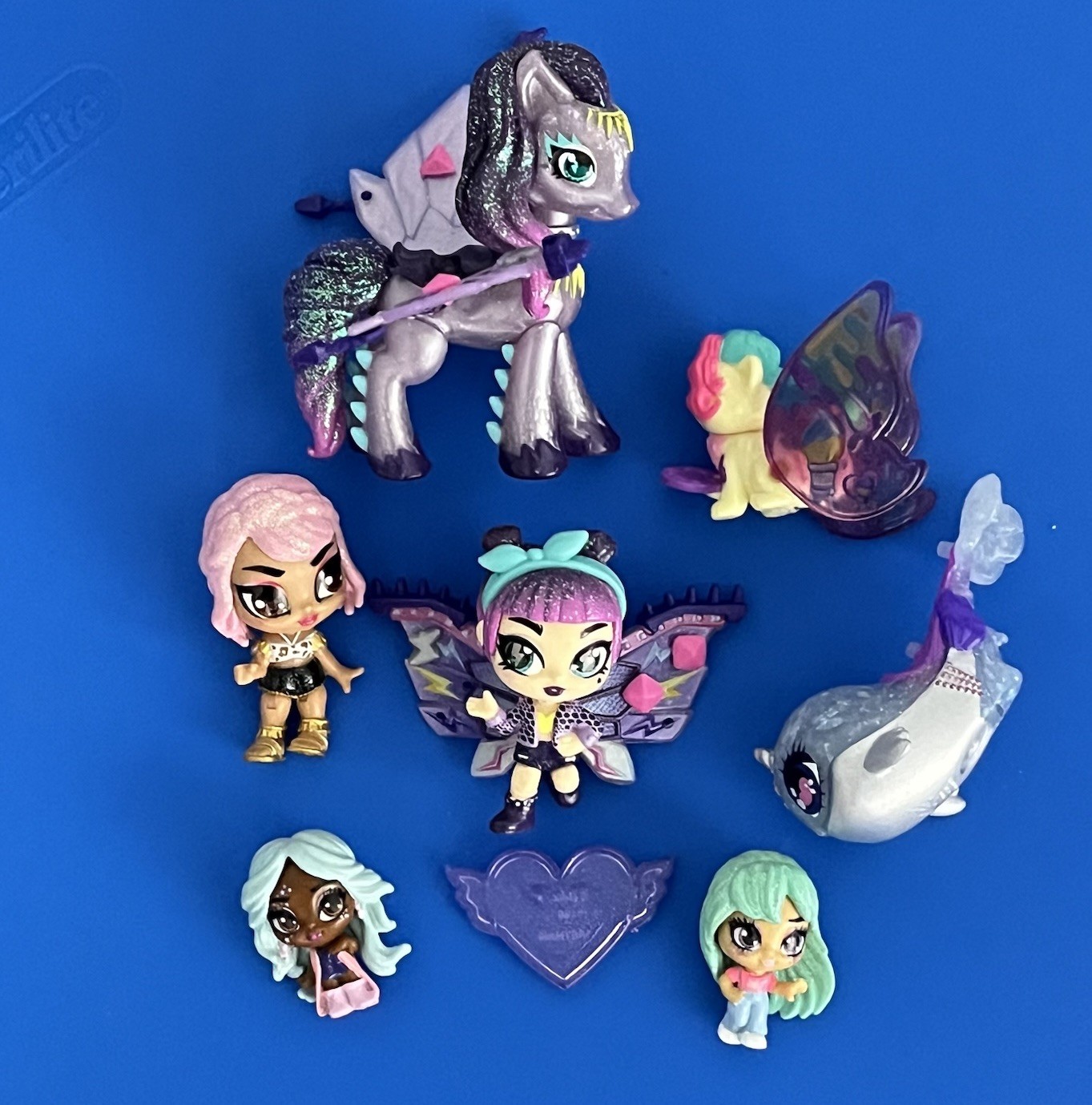 Hatchimals Enchanted Pixie Riders Figure Lot Wilder Wings Mel Mini Glitter Angel