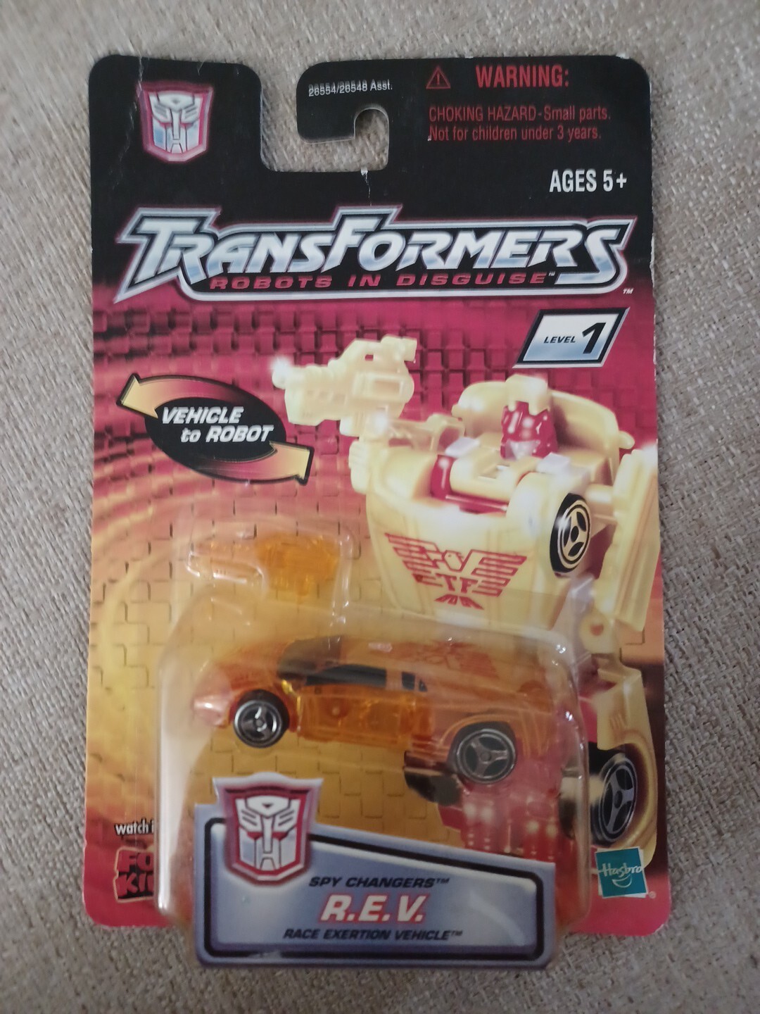 Transforms translucent Spy Changer R.E.V. Race Exertion Vehicle