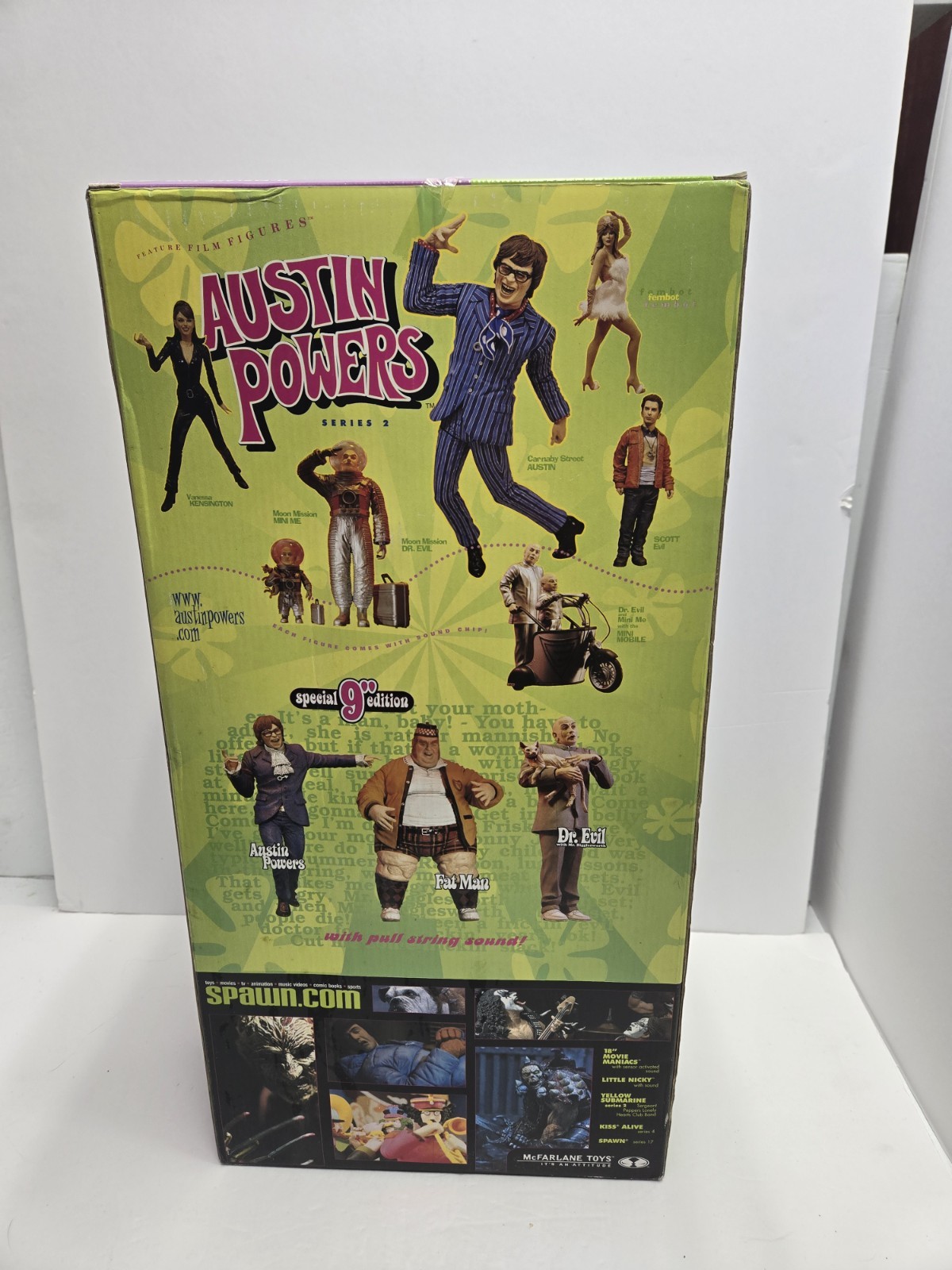 2000 McFarlane Austin Powers 18&Prime; MINI ME Moon Mission Figure In Box McFarlane