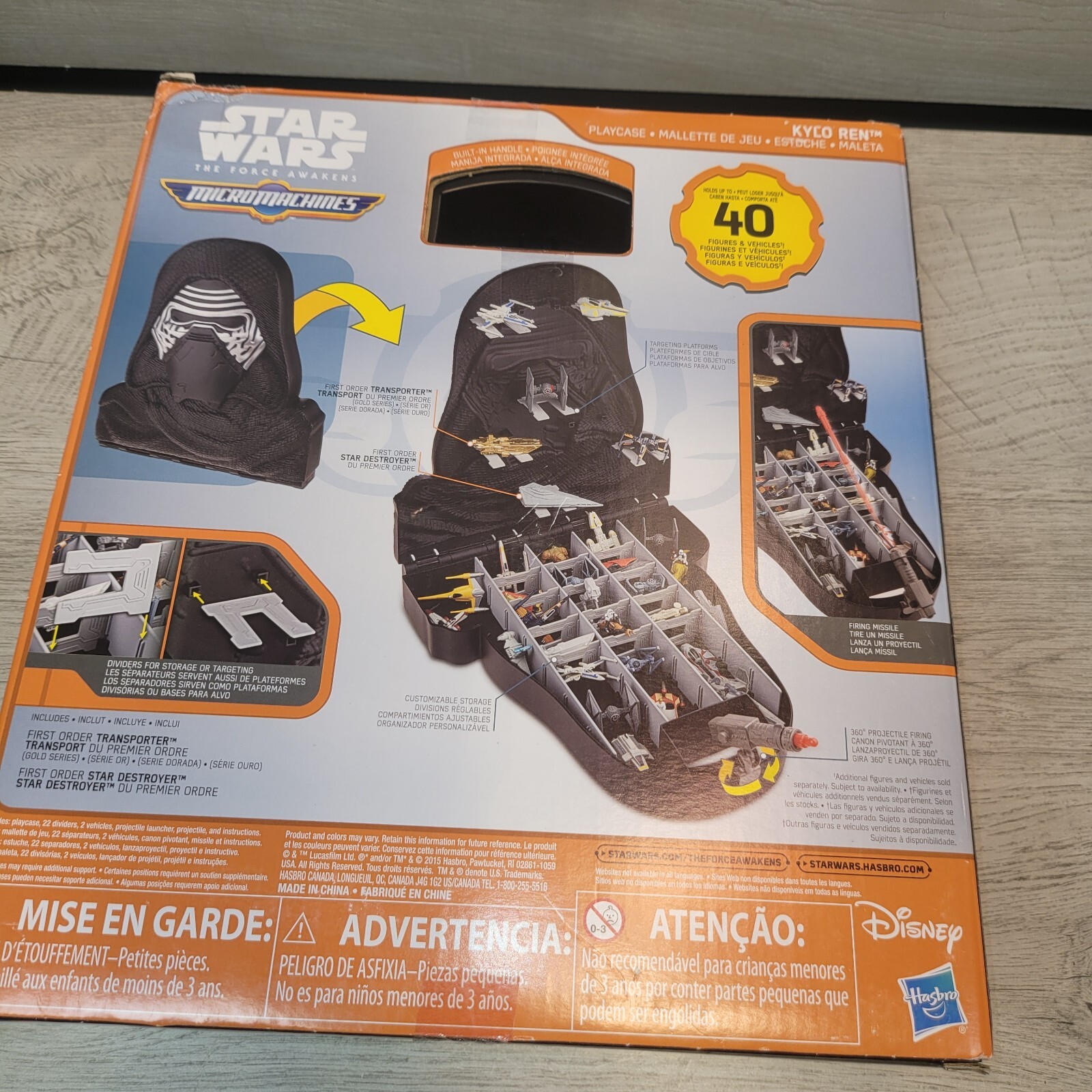 Star Wars The Force Awakens Micro Machines Playcase Gold Series Toy NEW NIB