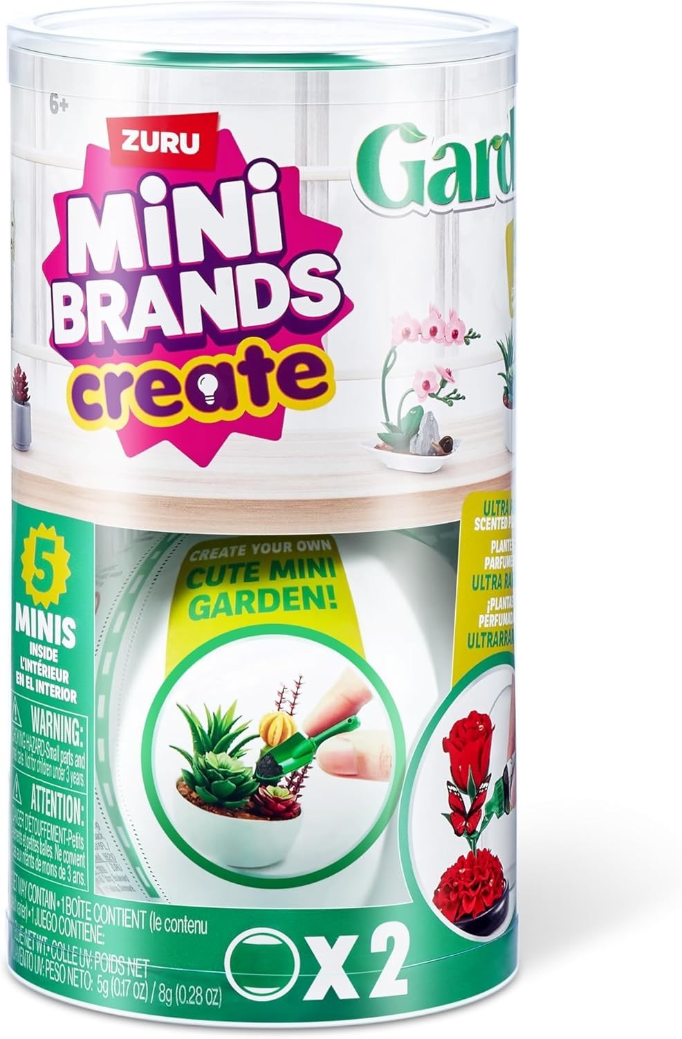 Create Garden Capsule 2 Pack – Mini Botanical Collectibles for DIY Garden Fun