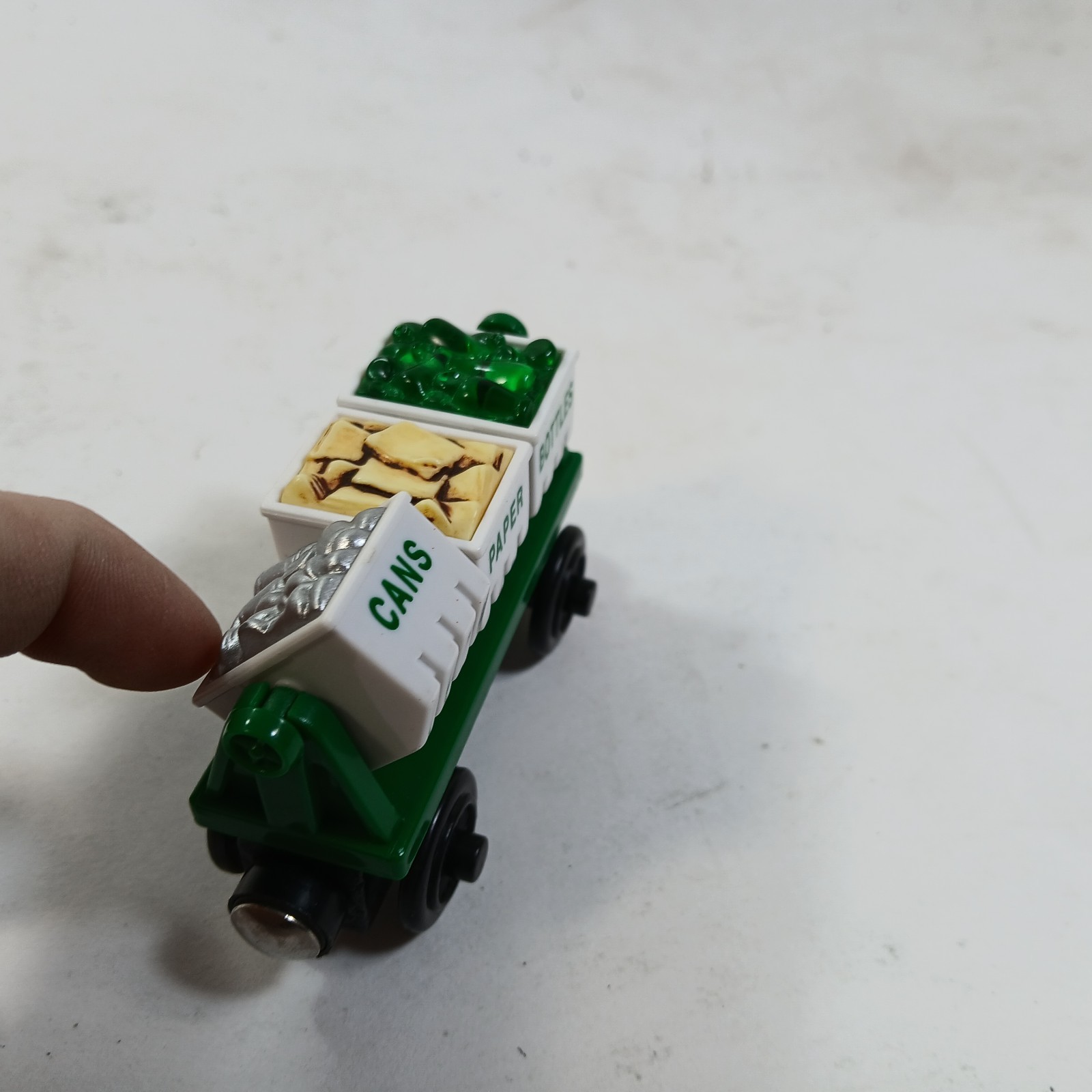 Thomas & Friends Recycling Bins Train Car Wooden Railway Train Cans Paper Bottle