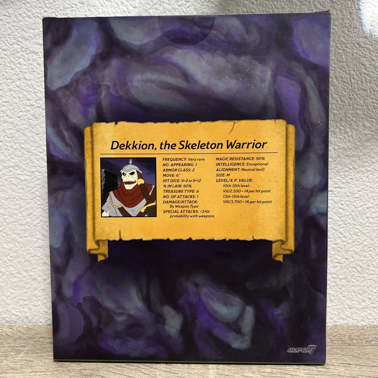 Dungeons & Dragons Ultimates Dekkion Skeleton Warrior Action Figure Super 7- New