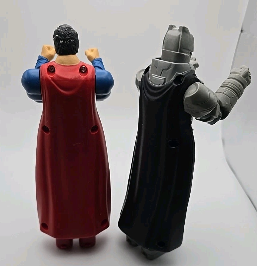 Batman Superman Figures Vintage DC Comics 8” (S16) Moving Head and Arms RARE