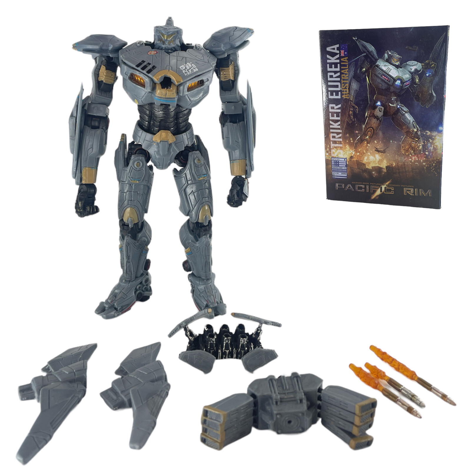 Striker Eureka Jaeger 7&Prime; Movable Action Figure w/LED Toy Pacific Rim New Box
