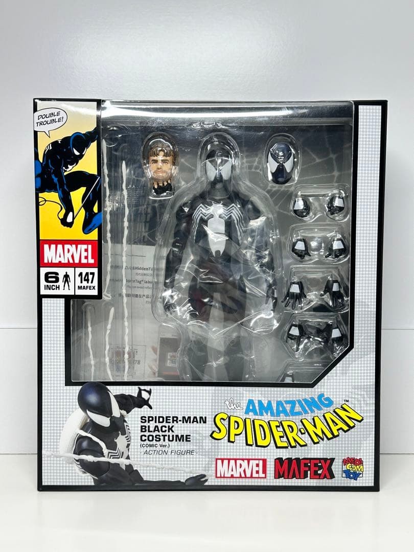 MAFEX No.147 Symbiote Spider-Man Black Costume Comic Ver 155mm MEDICOM TOY