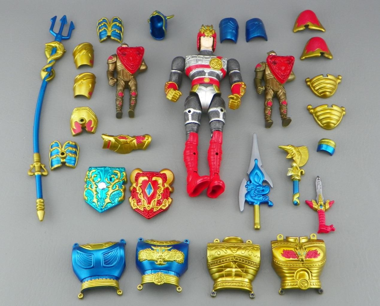 Vintage 1998 Bandai Mystic Knights Of Tir Na Nog Ivar & Rohan Weapons Parts Lot