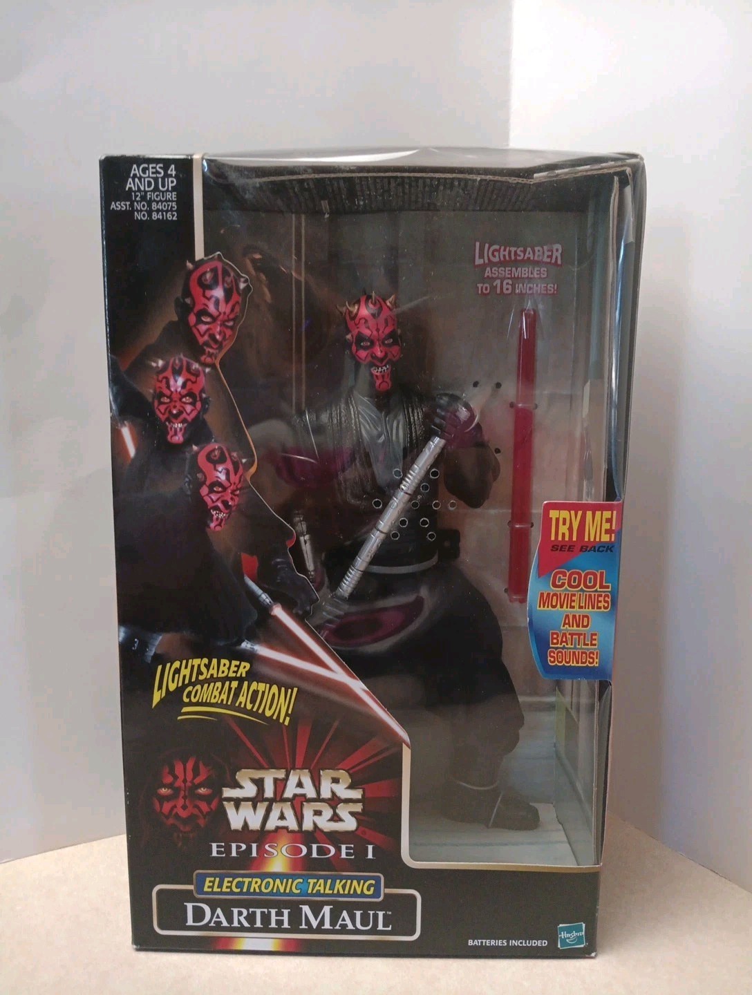 Hasbro Star Wars 1999 Episode 1 Darth Maul Electronic New Sealed New Old Stock