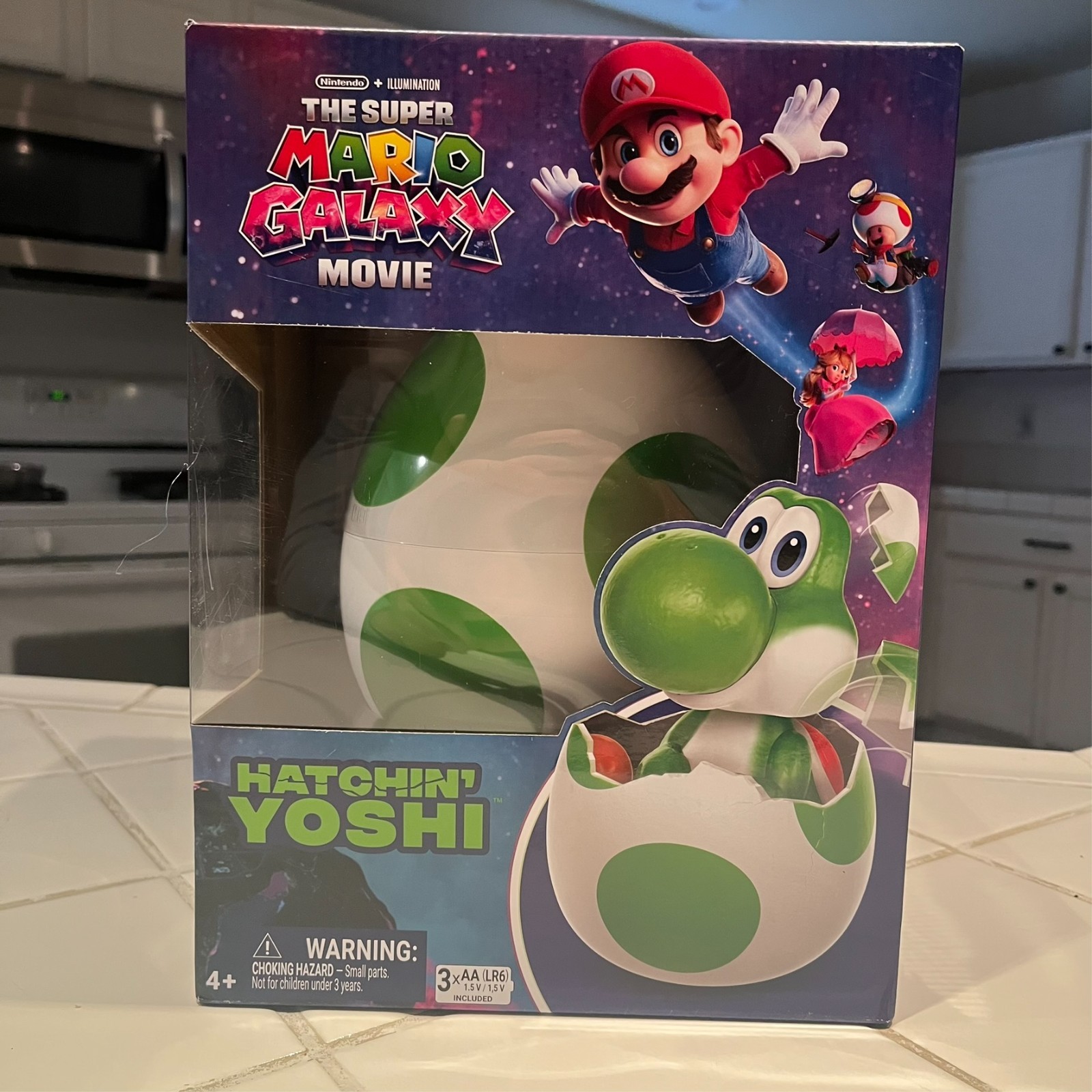 Hatchin&rsquo; Yoshi The Super Mario Galaxy Movie Interactive Egg Toy NEW IN HAND