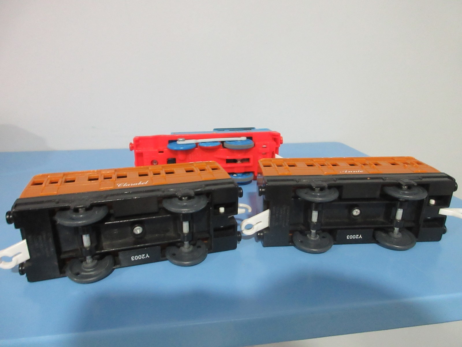 Thomas & Friends Trackmaster Thomas W/ Annie & Clarabel -Greatest Moment- WORKS!