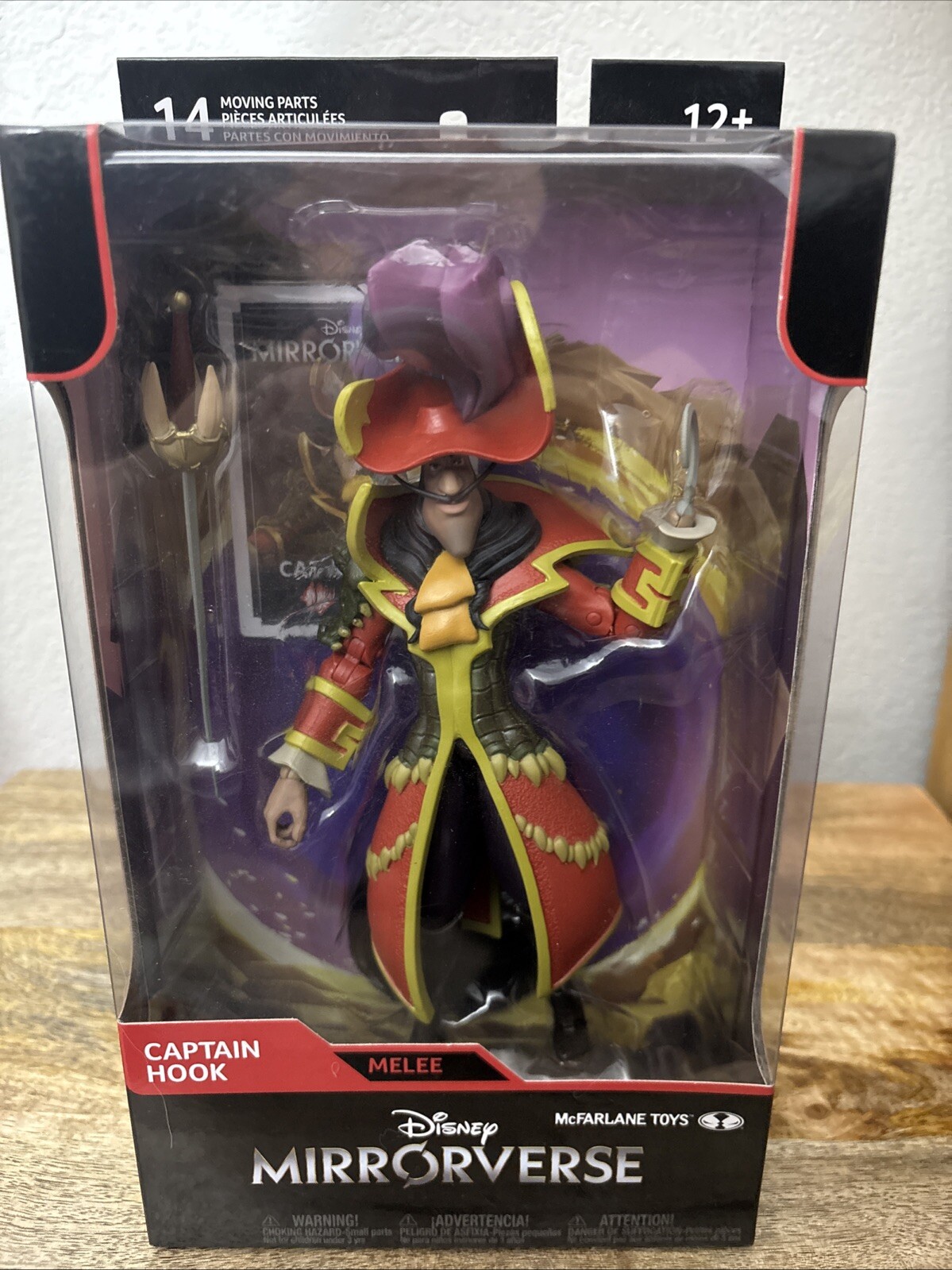 McFarlane Toys Disney Mirrorverse Peter Pan Captain Hook Melee 7” Figure NEW