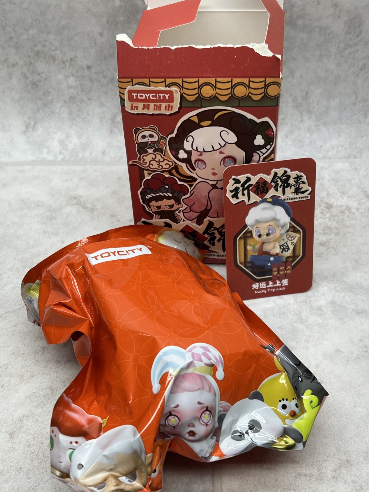 TOYCITY Blessing Pouch MR.PA Blind Box Confirmed Figure Art Toy Hot Gift LUCKY