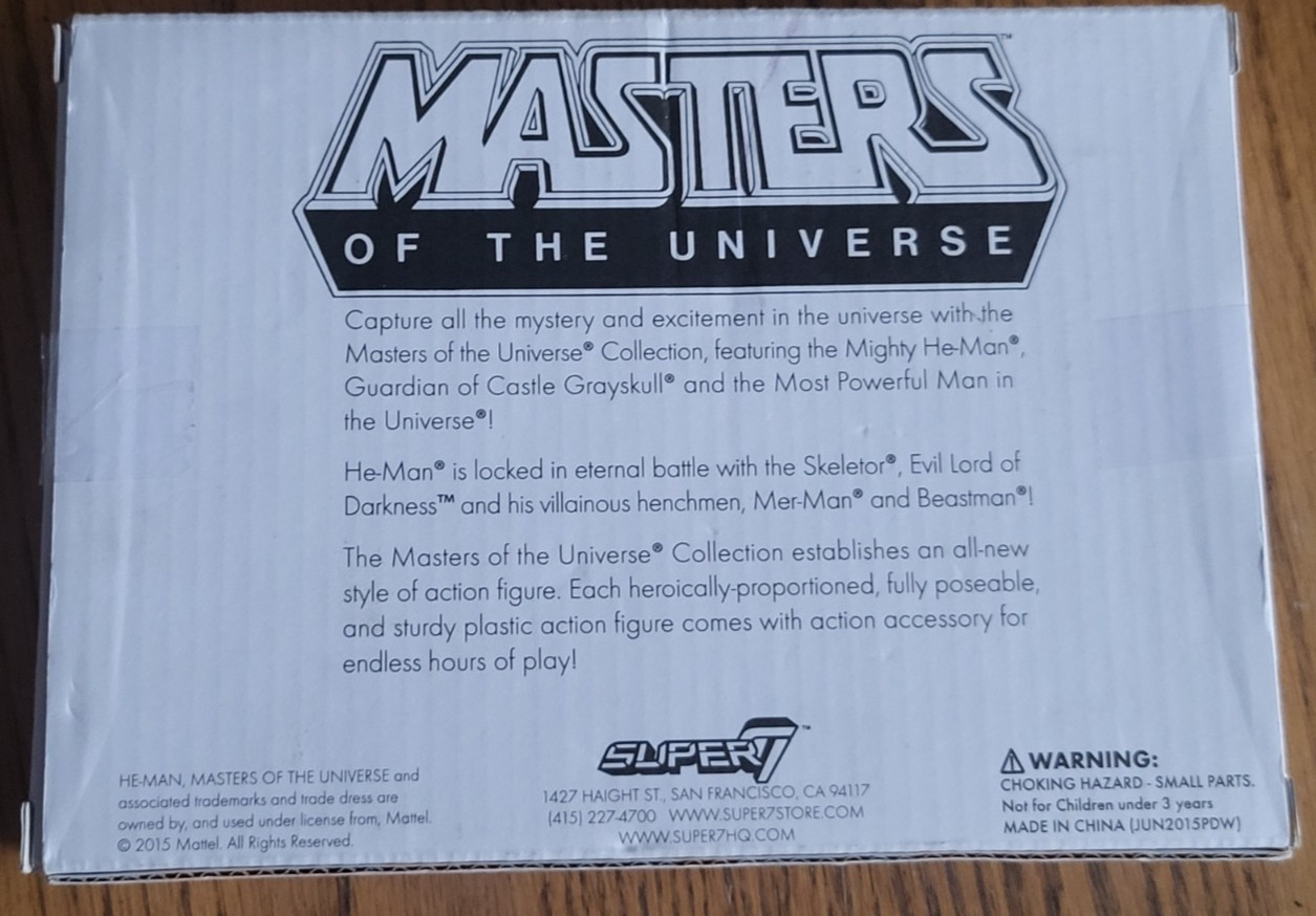 Super7 MOTU ReAction Prototype 4-Pack Figure Set SDCC 2015 Exclusive MINT Box