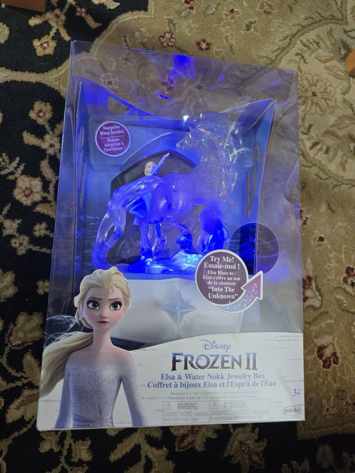 NEW Disney Frozen Frozen 2 Elsa and Water Nokk Jewelry Box Set [Lights & Sounds]