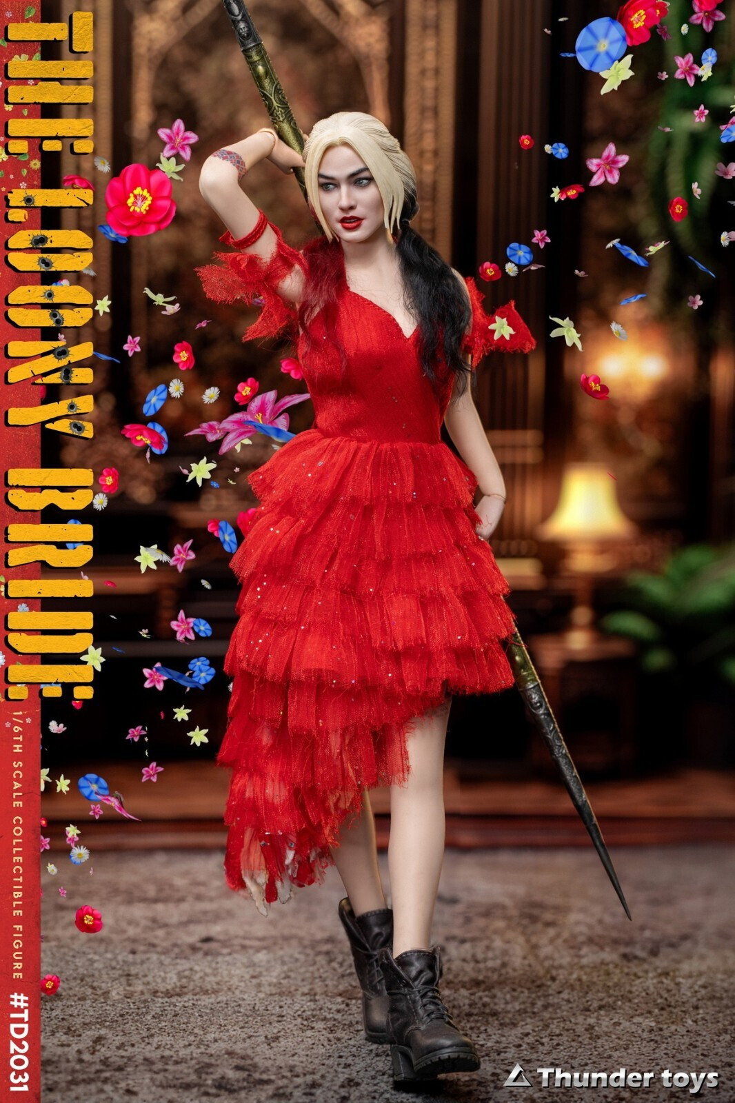 New Thunder Toys TD2031 1/6 Crazy Bride Harley 12&Prime; Figure in stock