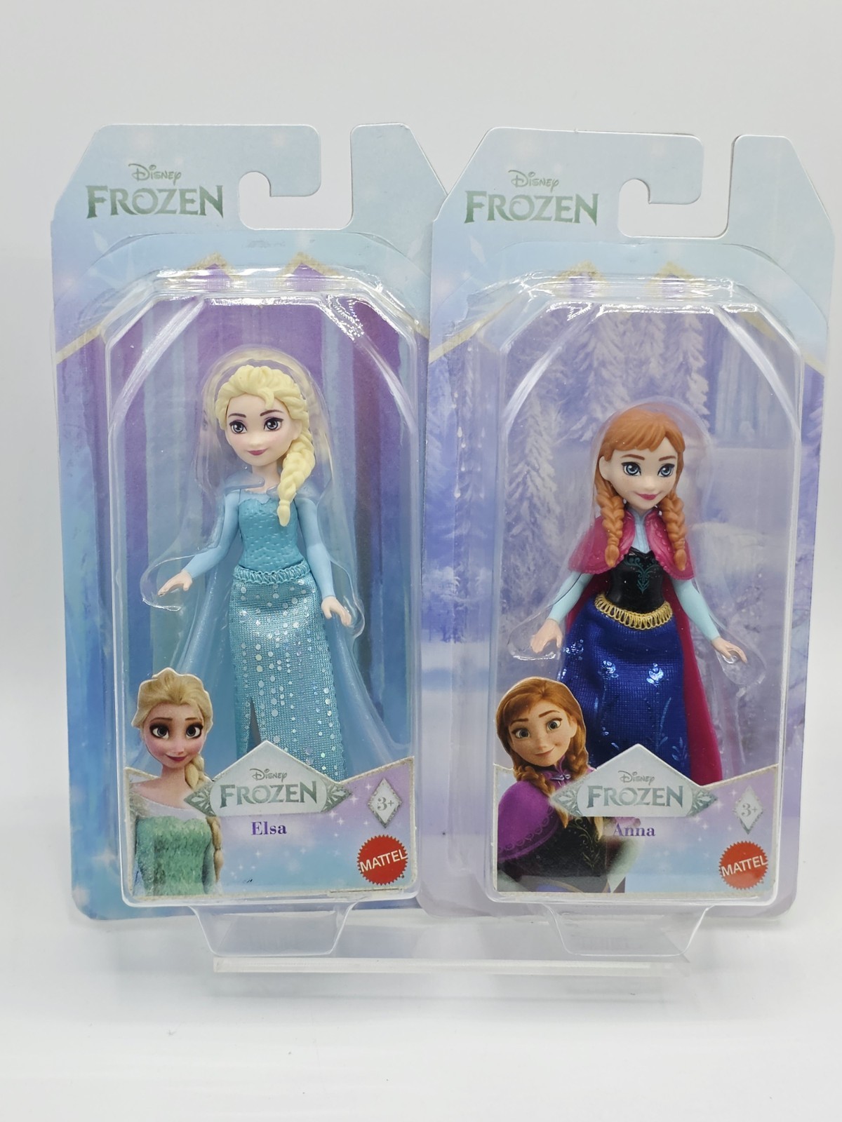 Disney Frozen Elsa and Anna 3.5&Prime; in Mini Doll Figures Mattel 2025