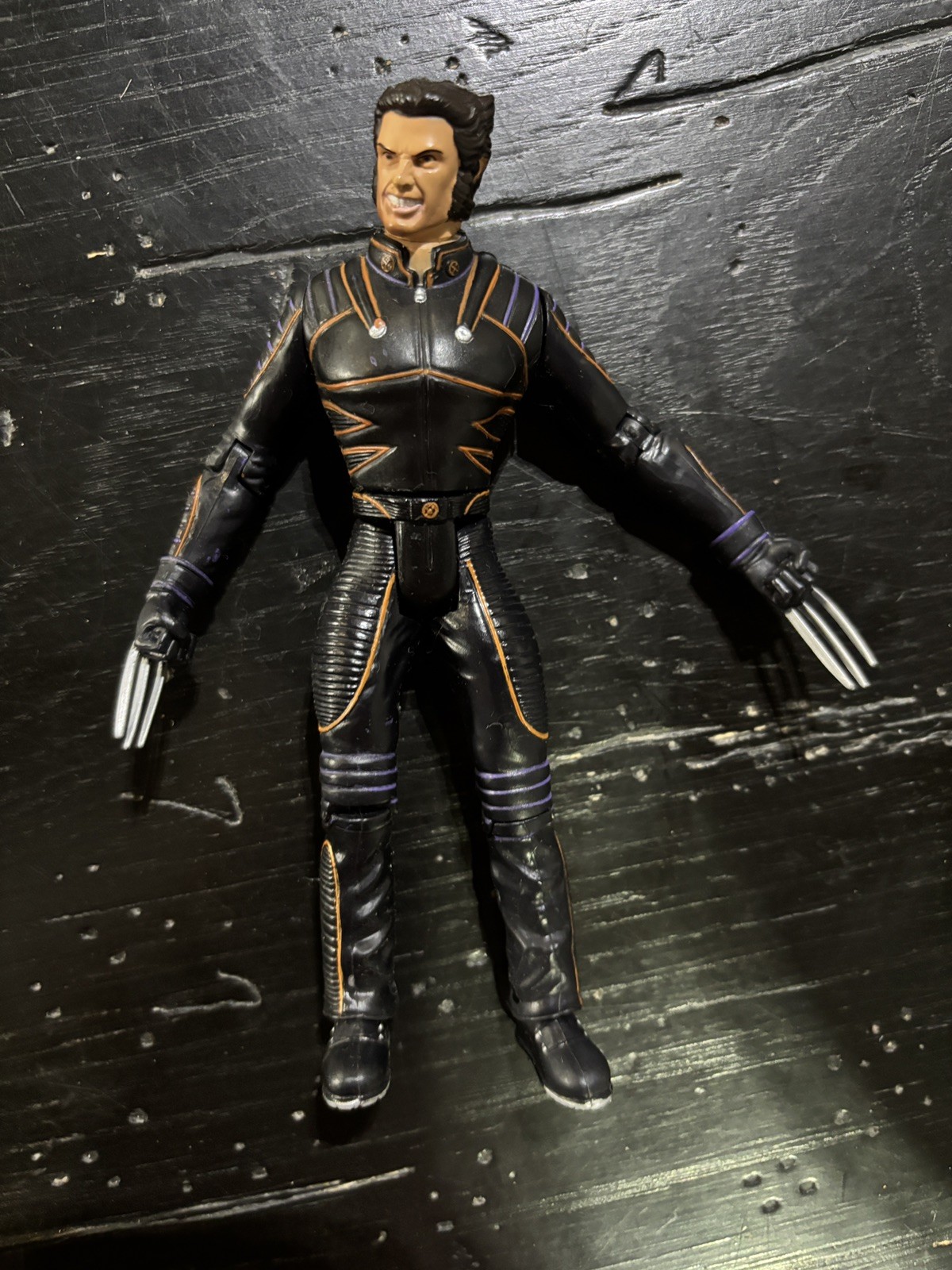 TOYBIZ MARVEL X-MEN THE MOVIE HUGH JACKMAN WOLVERINE ACTION FIGURE 2000
