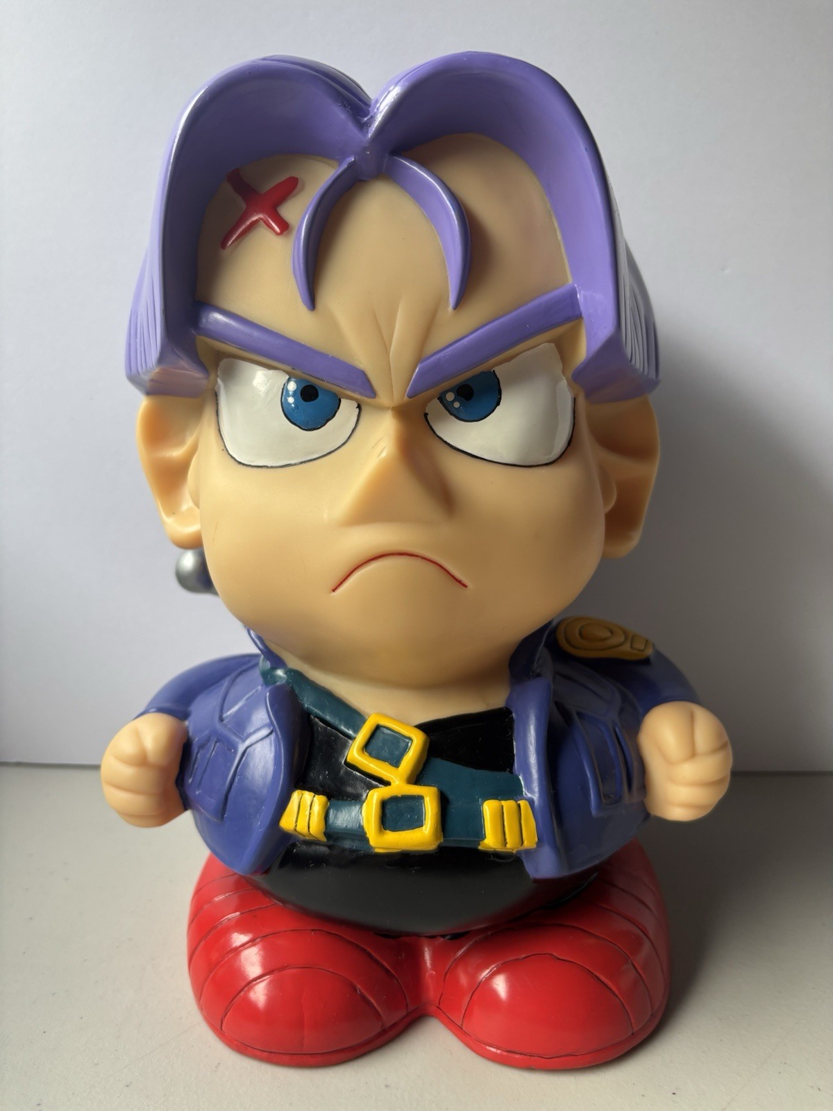 Vintage DRAGON BALL Z TRUNKS PIGGY BANK 12&Prime; Large DBZ
