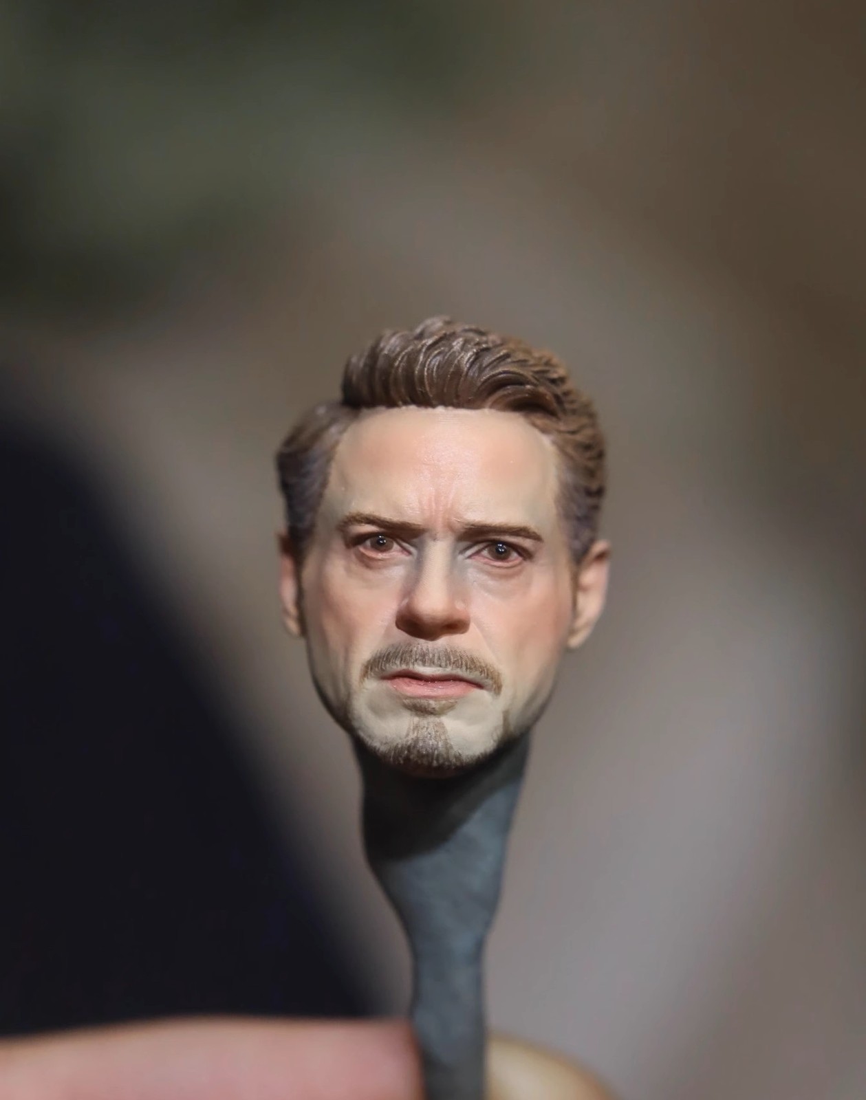 Painted 1/12 Robert John Downey Jr. Head Carved Fit 6in Action Figure