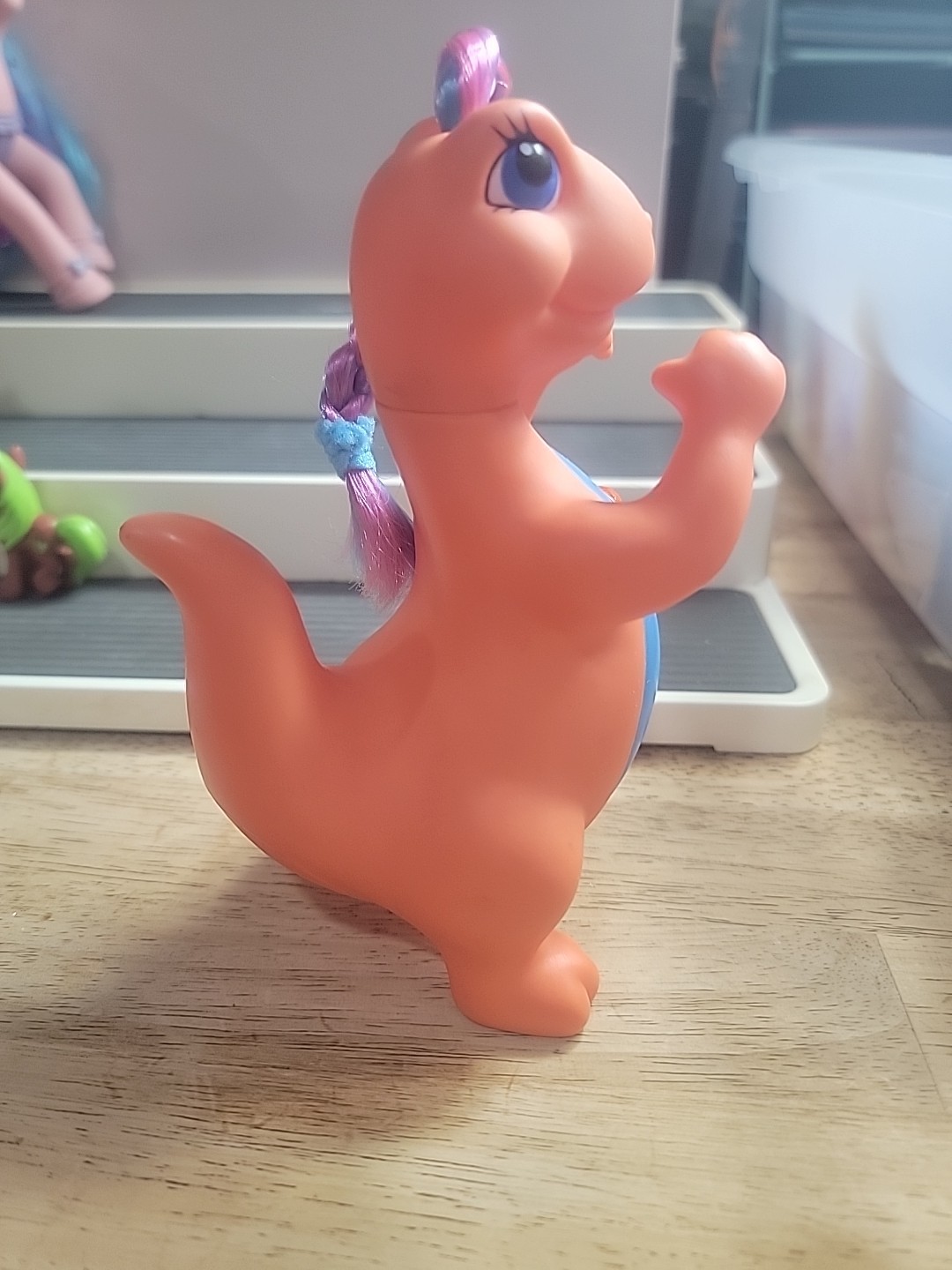 Vintage Darling DIni Dinosaur 1993 Orange With Jem