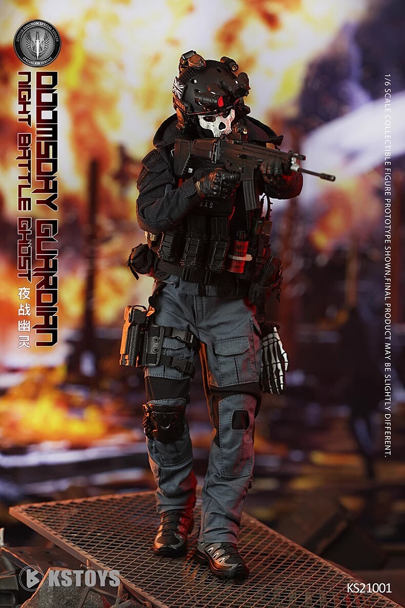 FLAGSET KS21001 Night War Ghost Simon Riley 1/6 Action Figure Collect New Boxed!