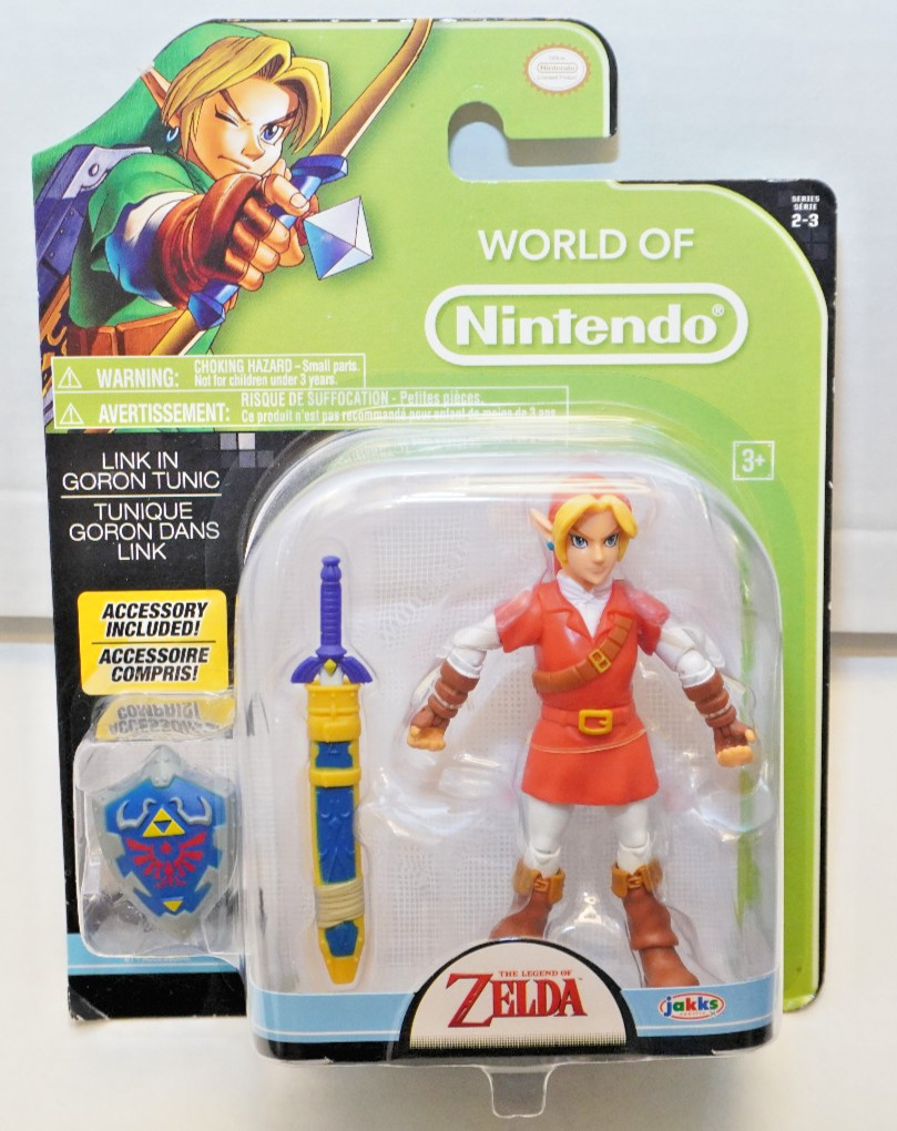 2016 World of Nintendo LINK GORON TUNIC 4&Prime; Figure Series 2-3 Jakks Pacific NEW!