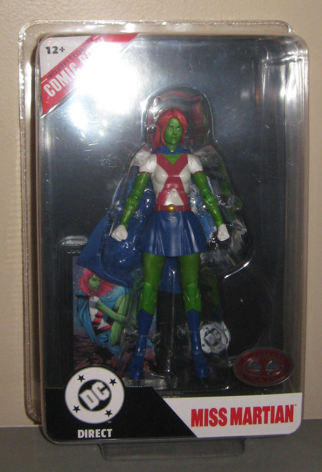 MCFARLANE DC MISS MARTIAN PAGE PUNCHERS RED PLATINUM HTF 2026 NEW