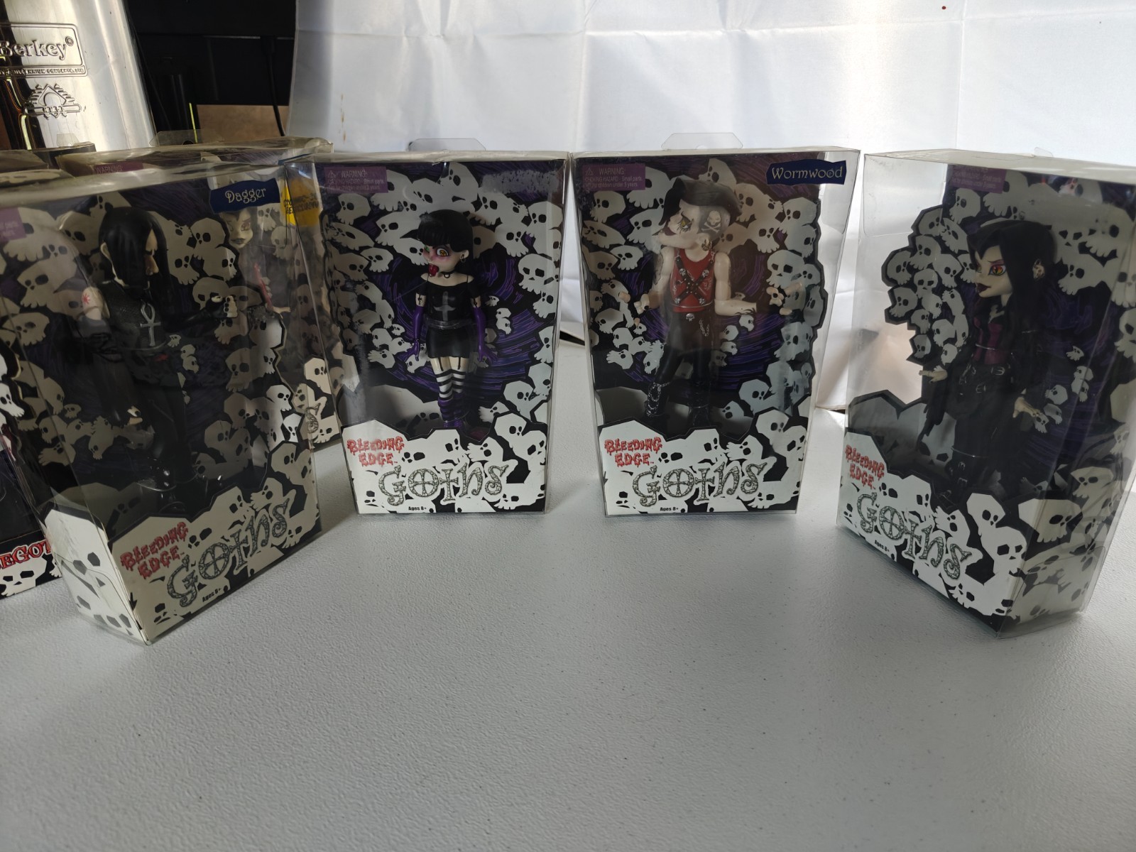 Bleeding Edge Goths – Large Lot, 7 Figures, Original 4 – 7&Prime;, Rare/Exclusive