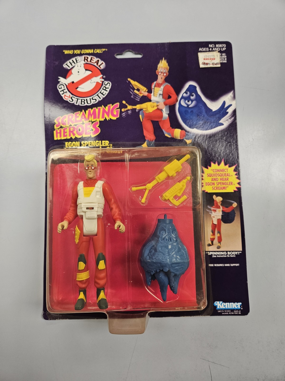 Kenner 1986 The Real Ghostbusters Screaming Heroes Egon Spengler And Ghost MOC
