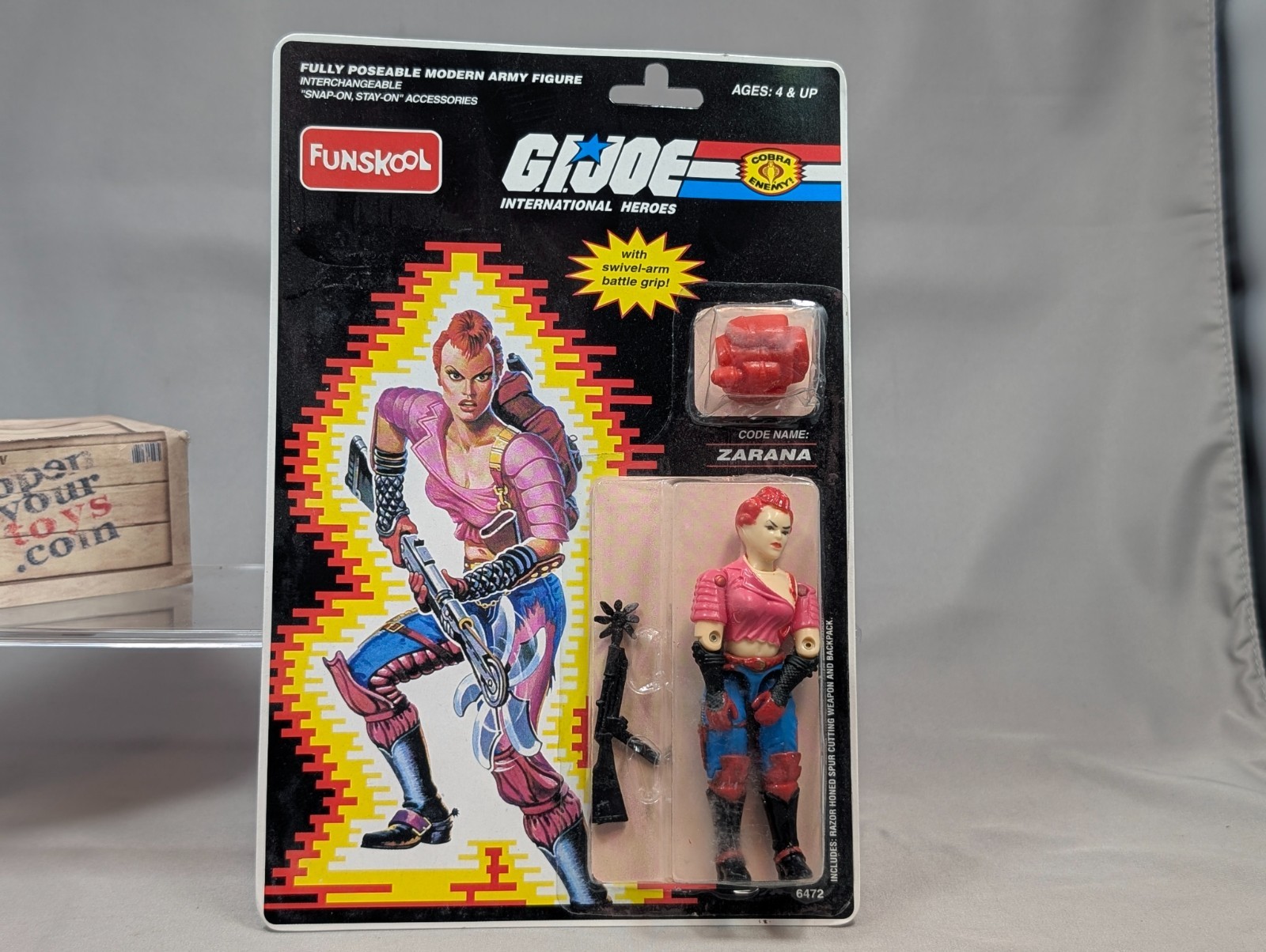 Brand New G.I. Joe Funskool Zarana Figure Dreadnok India Sealed 3.75&Prime; Inch 3 3/4