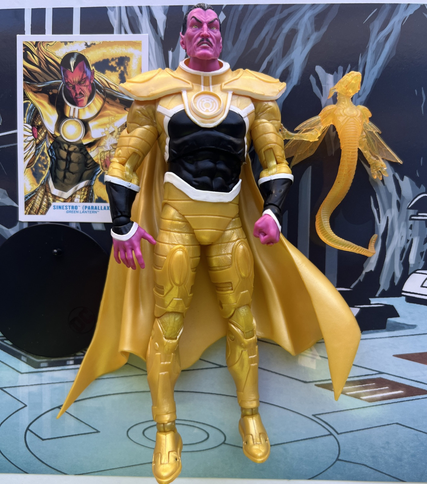 DC MULTIVERSE GREEN LANTERN GOLD LABEL COLLECTION SINESTRO ( PARALLAX ) LOOSE