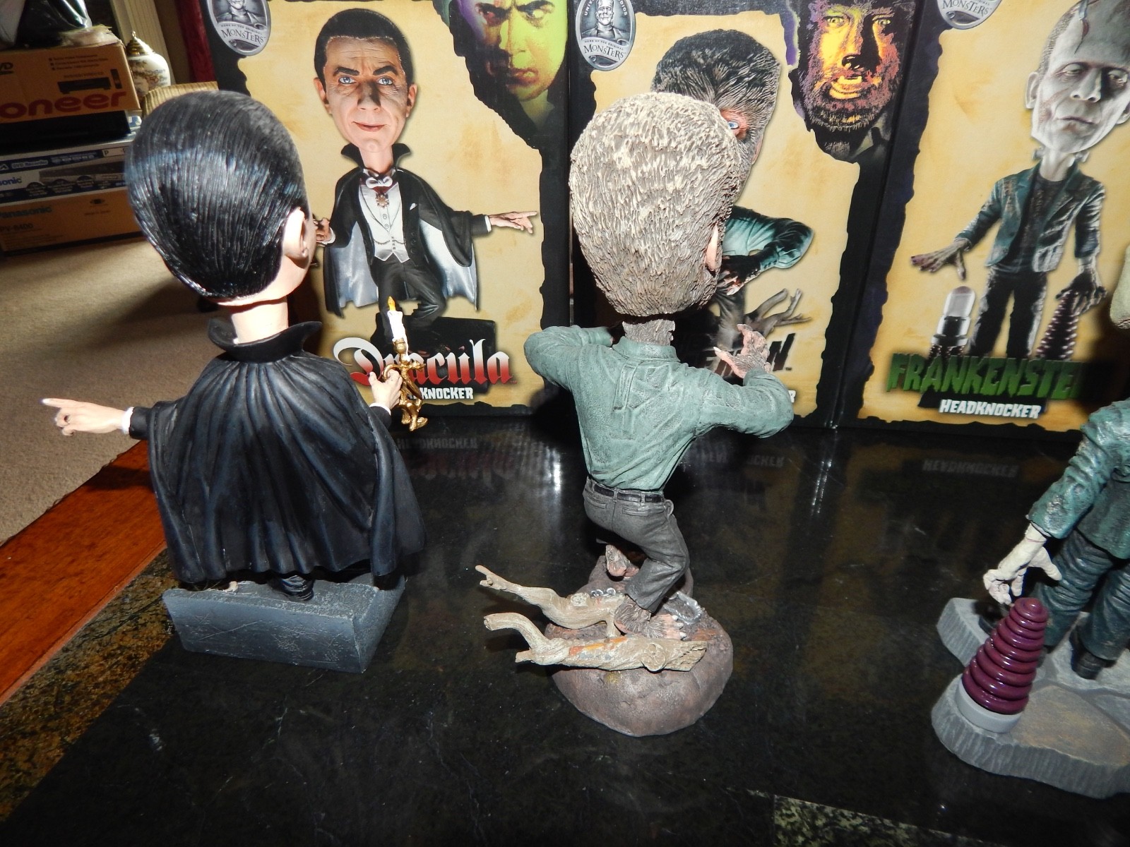 UNIVERSAL MONSTERS BOBBLEHEADS COMPLETE SET 7 NECA 2006 CREATURE PHANTOM MUMMY +