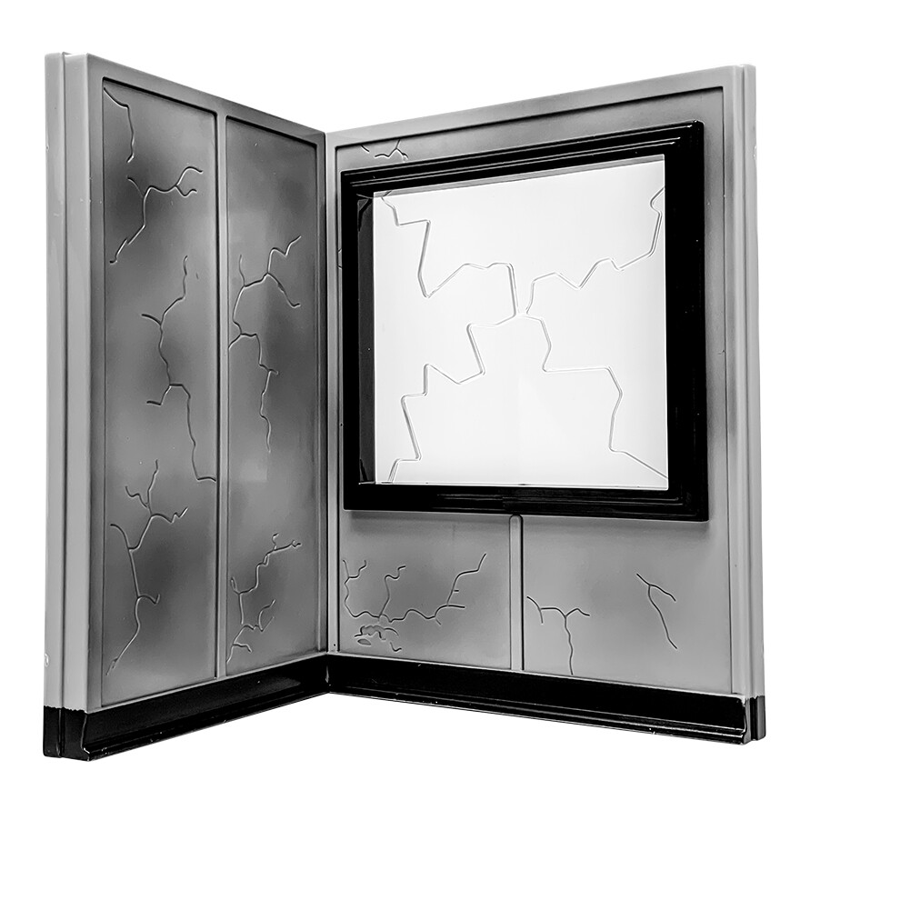 Breakable Window and Wall Playset for WWE & AEW Wrestling Action Figures