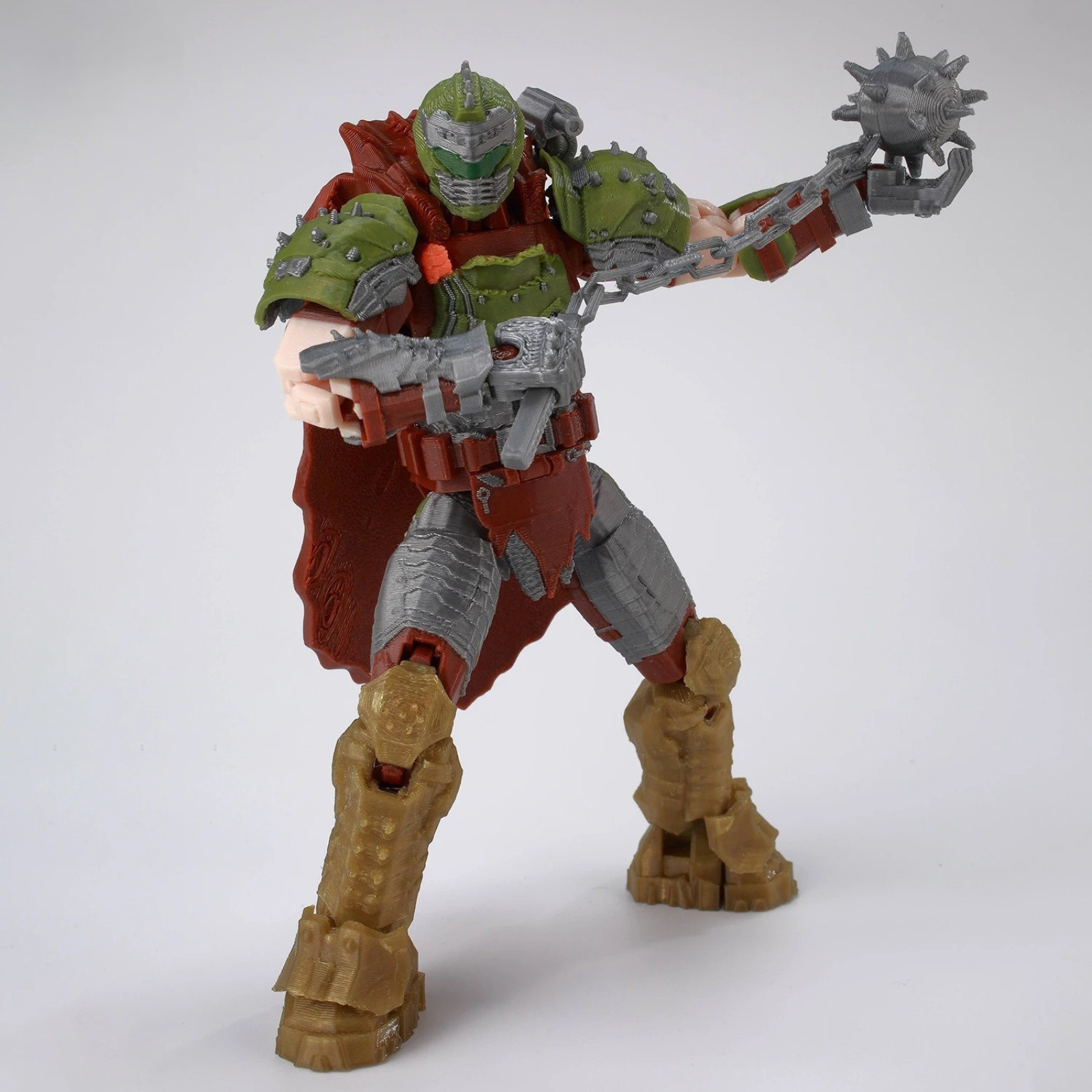 Doom Slayer Action Figure with Super Shotgun Multi-Jointed Collectible Boys Toys